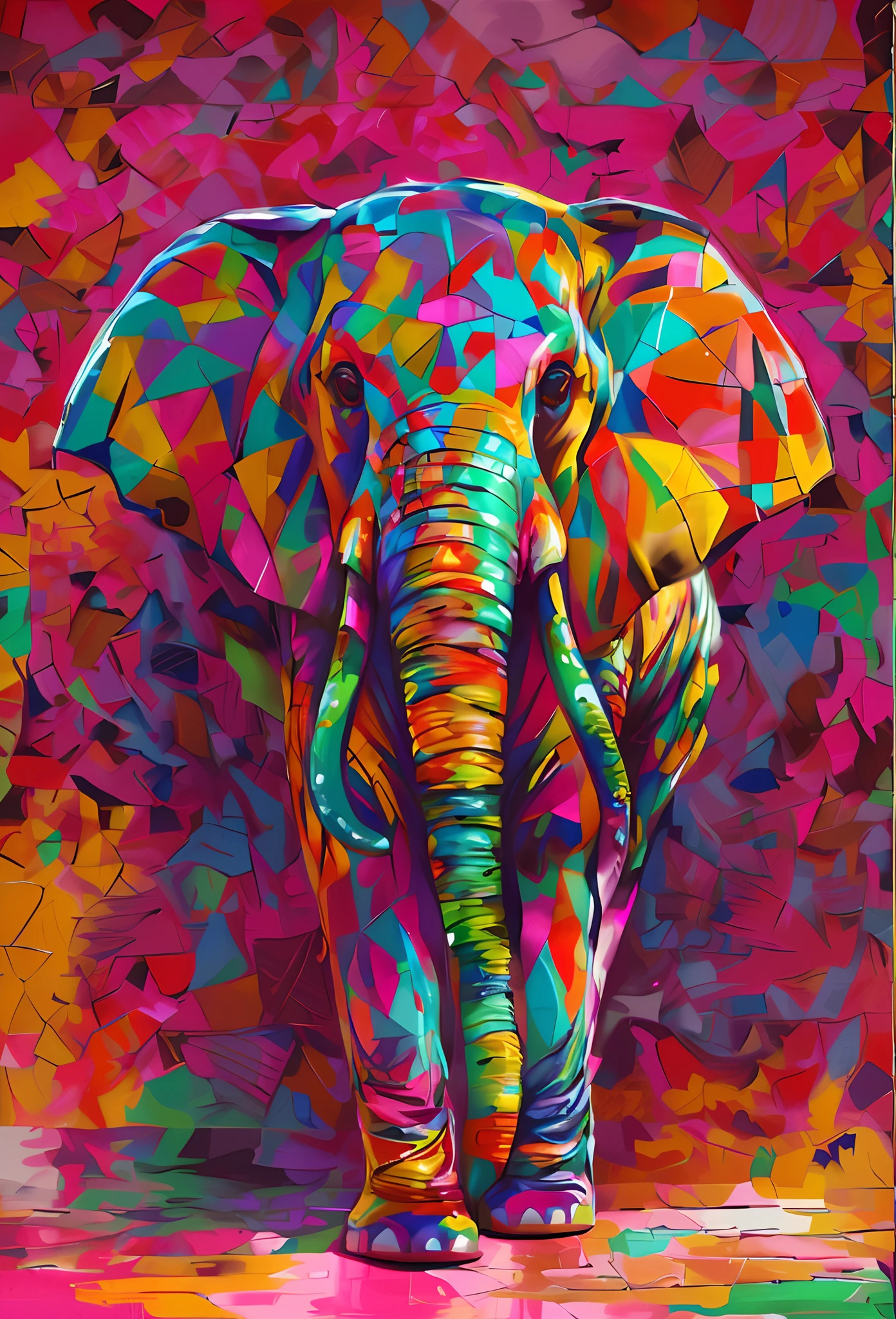 (Elefante ,Eduardo kobra,ROMERO Brito,The Twins standing in front of a white background, Arte ORIGINAL do elefante, pintura bonita de um alto, elefante, Arte de Alessandro Pautasso, meio elefante, ALGUMAS cores e detalhes ricos, elefante na sala, Directed by: Jakob Gauermann, um elefante, Directed by: Jason Benjamin, Arte poligonal, Bela arte UHD 4K, Directed by: Daniel Taylor,512k