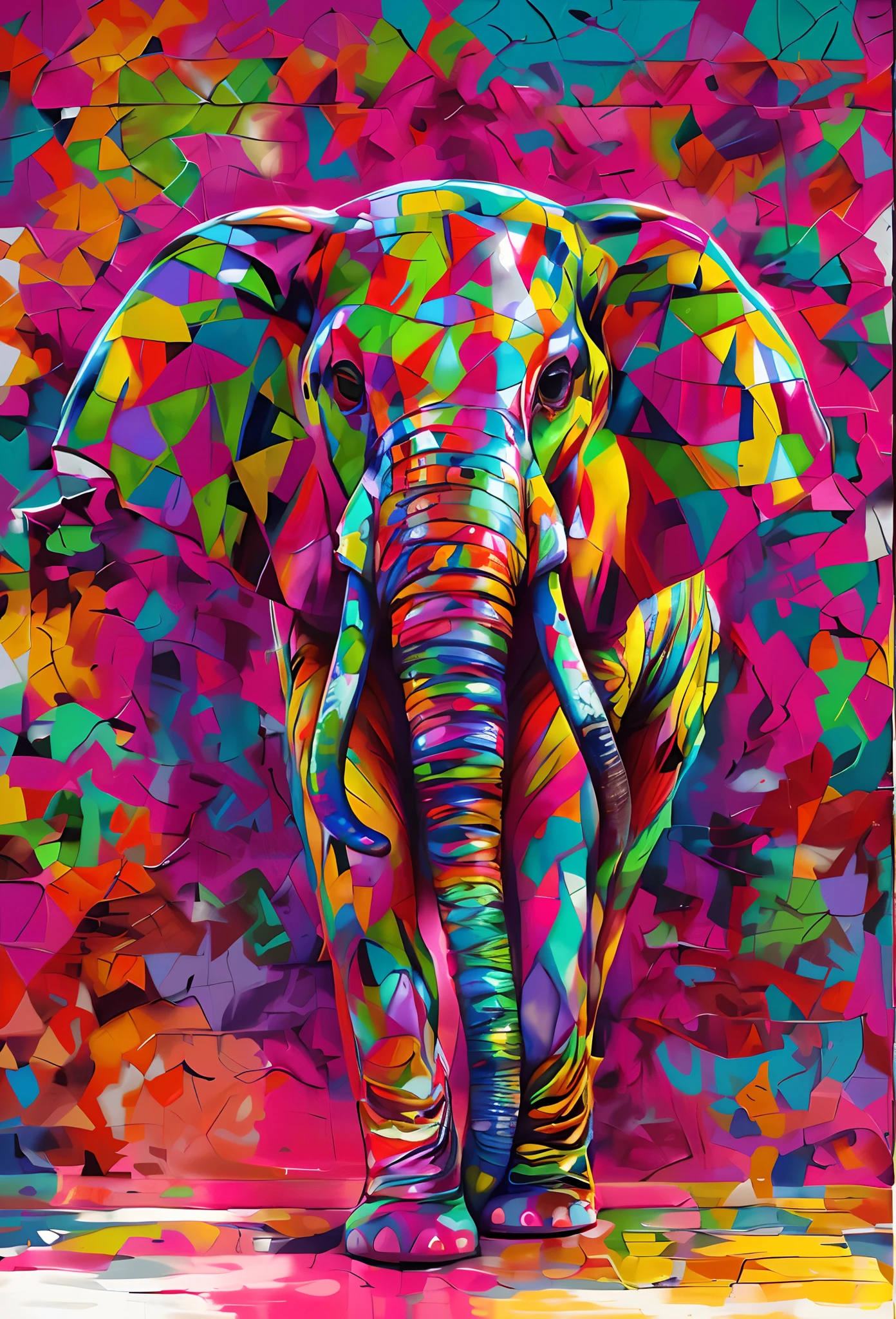 (Elefante ,Eduardo kobra,ROMERO Brito,The Twins standing in front of a white background, Arte ORIGINAL do elefante, pintura bonita de um alto, elefante, Arte de Alessandro Pautasso, meio elefante, ALGUMAS cores e detalhes ricos, elefante na sala, Directed by: Jakob Gauermann, um elefante, Directed by: Jason Benjamin, Arte poligonal, Bela arte UHD 4K, Directed by: Daniel Taylor,512k