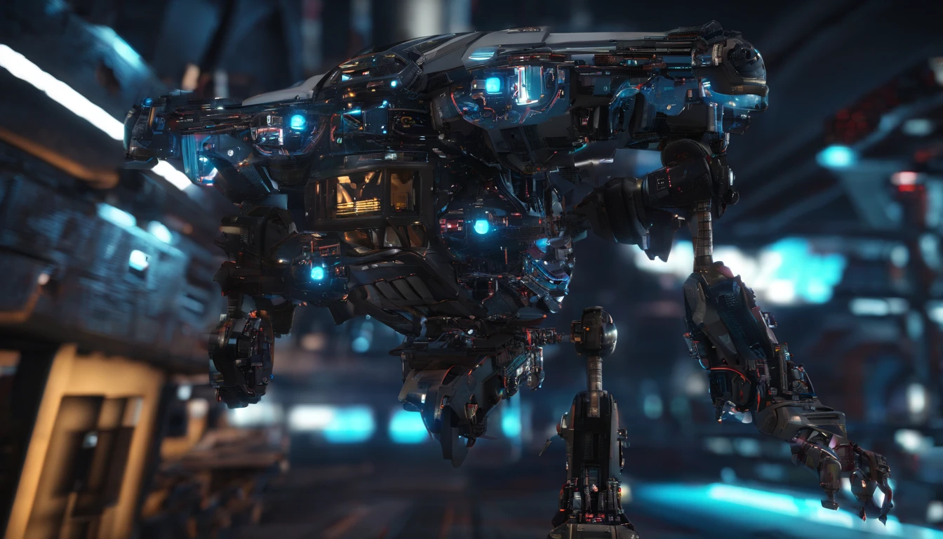 Cute style robot,(masterpiece,extreme detailed,top quality) , majestic-looking ,Stunning colors,Set in a dead ,the street ,(Movie lighting),(light and shadow effect),(unreal-engine),(Tyndall),(cinema4d),(Super futuristic fantasy style),(8k wallpaper),(tmasterpiece),(Photography Award),realisticlying