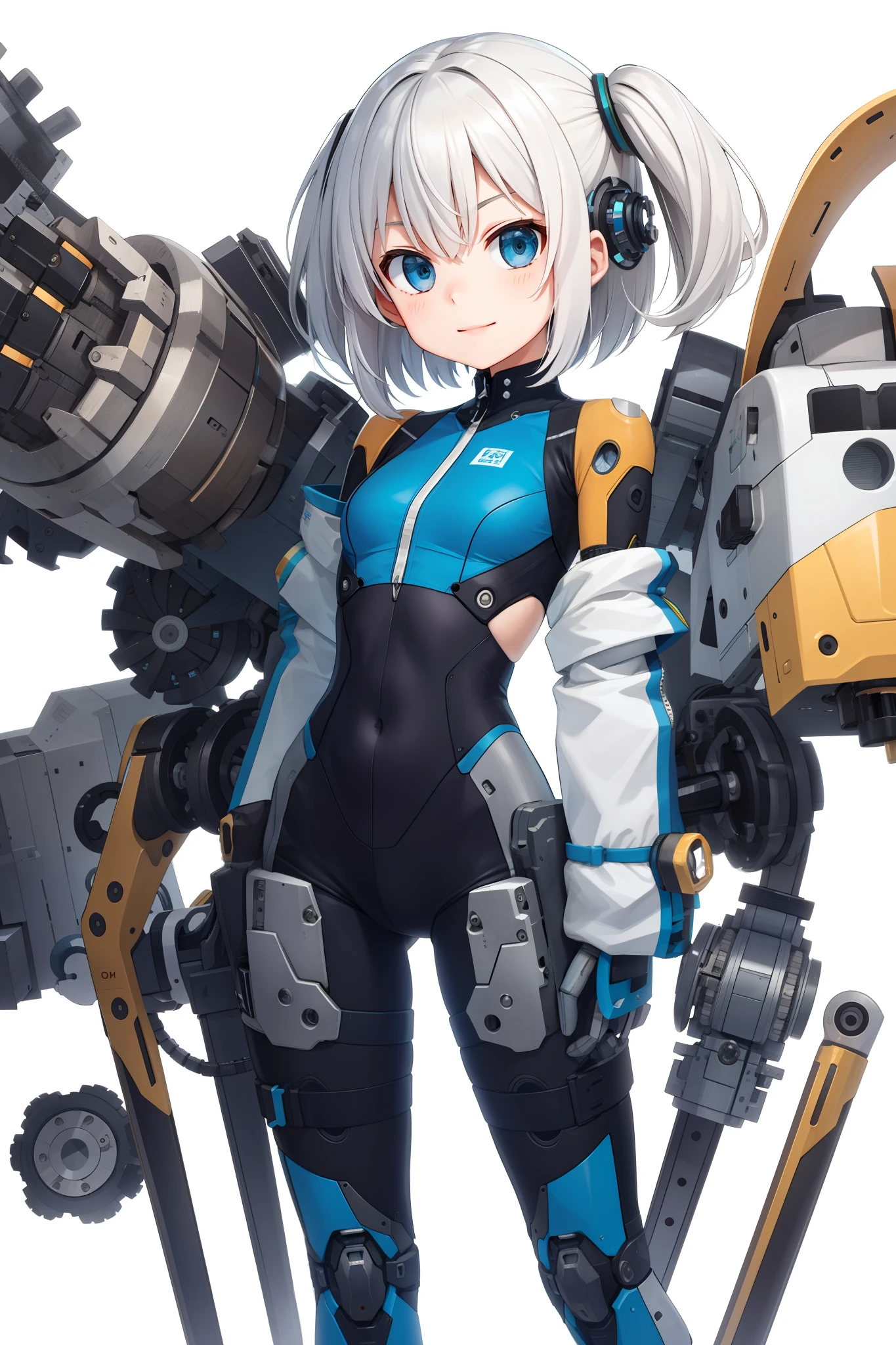 1 mechanical girl, solo person, full bodyesbian,Machine-made joints,sci-fy