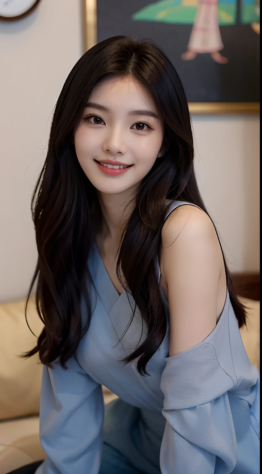 there is a woman that is smiling and posing for a picture, gemma chen, cindy avelino, gemma chan girl portrait, chiho, heonhwa choe, jaeyeon nam, ann takamaki, beautiful young korean woman, gorgeous young korean woman, bae suzy, pokimane, female actress from korea, beautiful and smiling, erika ikuta