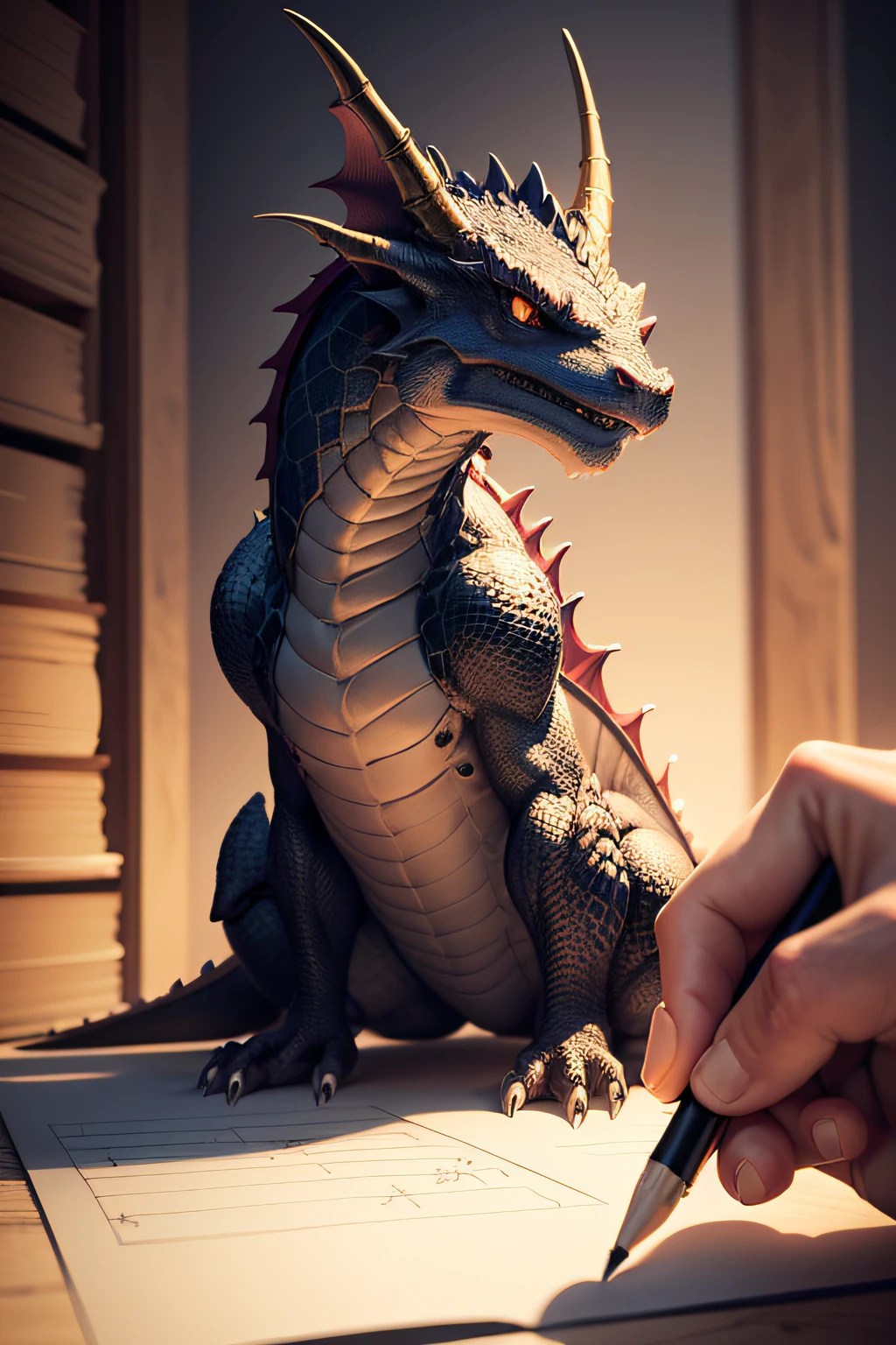 Draw me a picture of a dragon