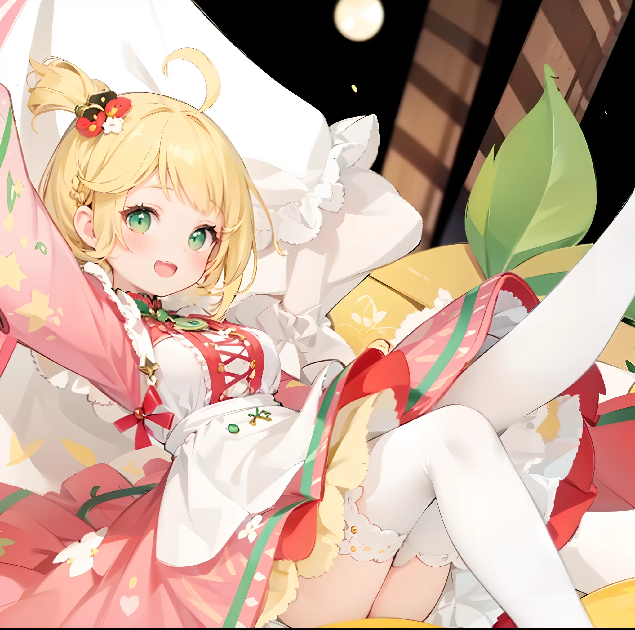 （（tmasterpiece：1.4，best qualtiy））+，（hyper-detailing）+，（Ultra-detailed eyes）+，（Ultra-detailed hair)+，pale green eyes，Girl with a smile