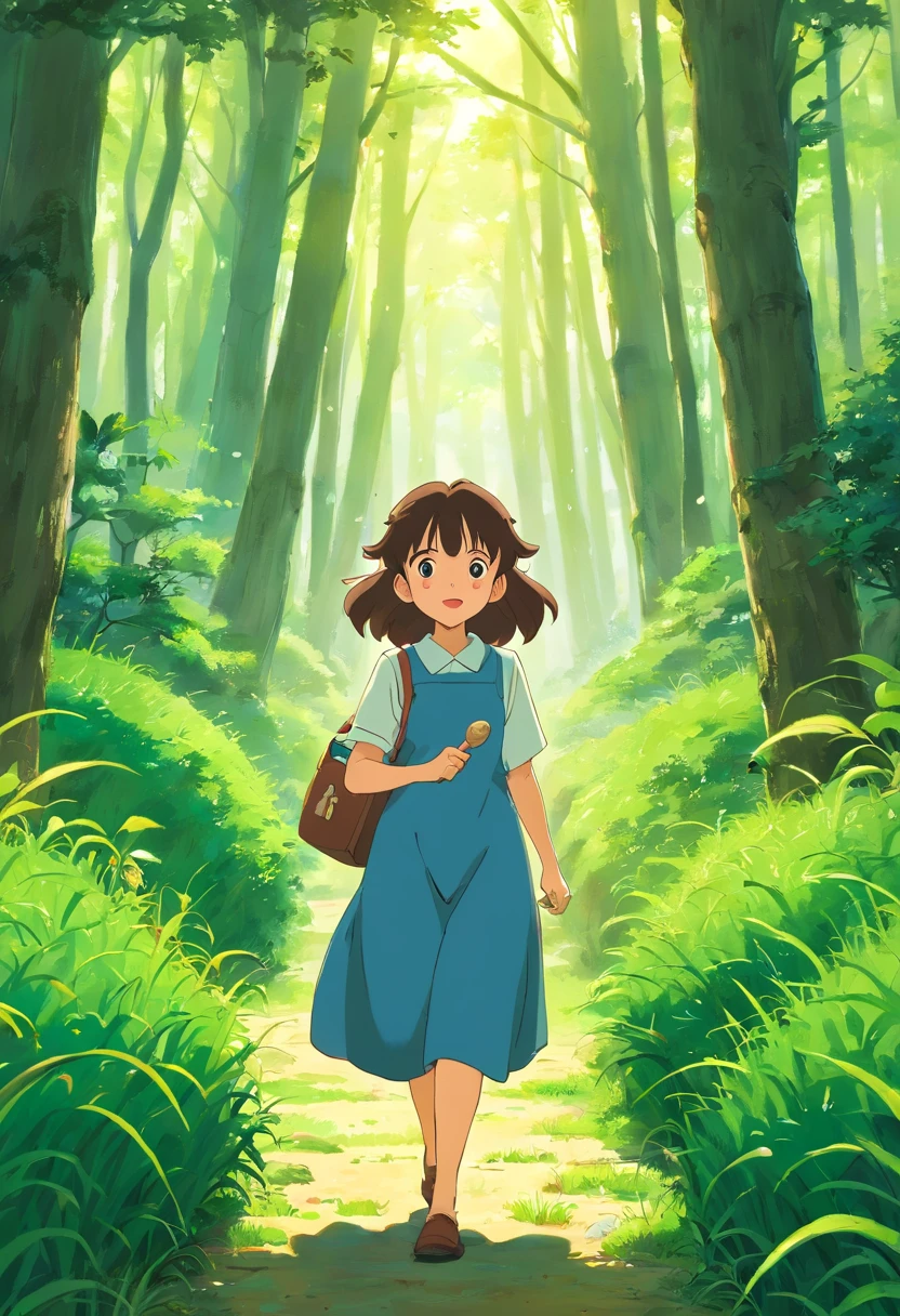 the woods、rice fields、吉卜力、illustratio、high-level image quality、Director Hayao Miyazaki、Witch's Delivery Service、Bento