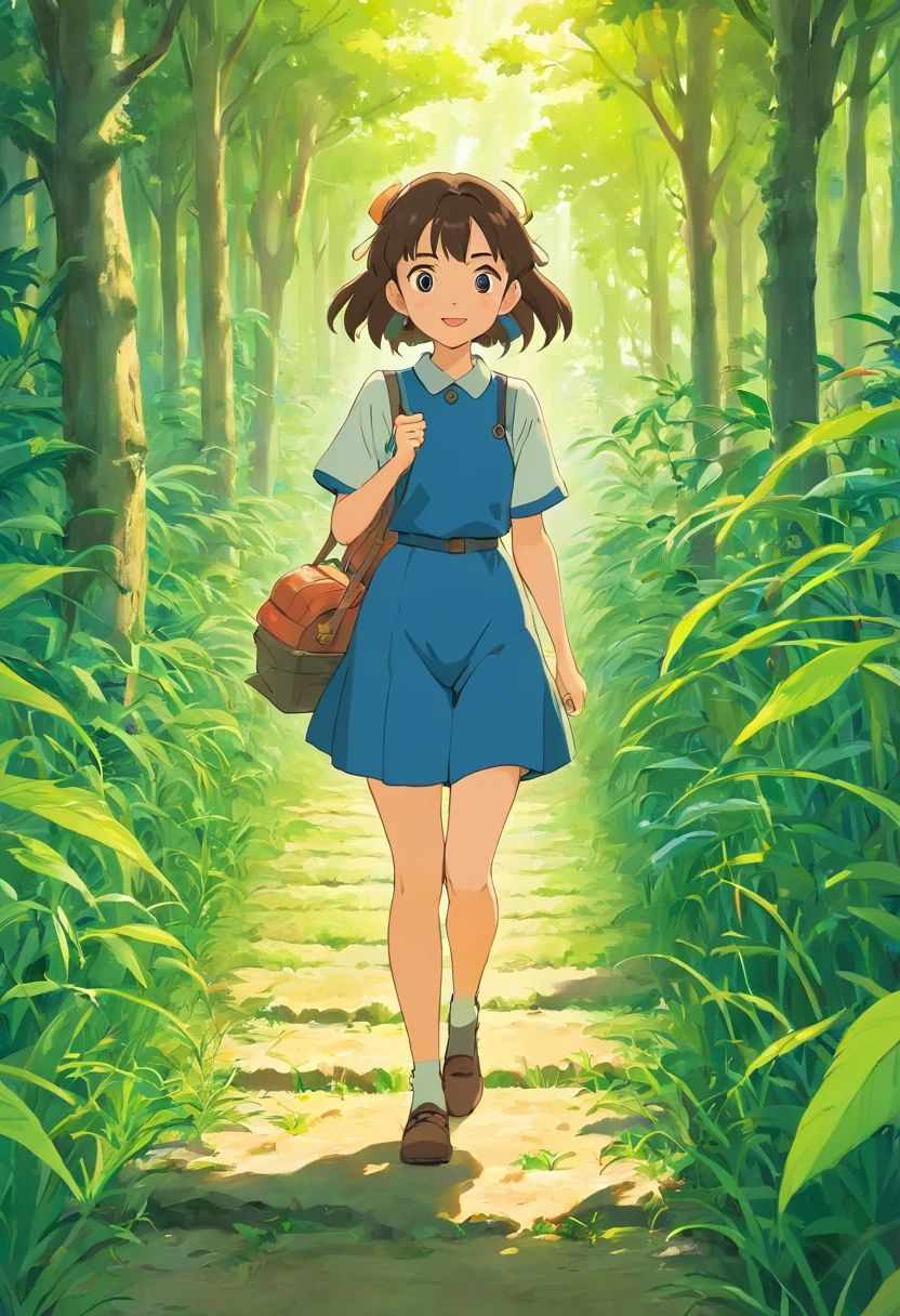 the woods、rice fields、吉卜力、illustratio、high-level image quality、Director Hayao Miyazaki、Witch's Delivery Service、Bento