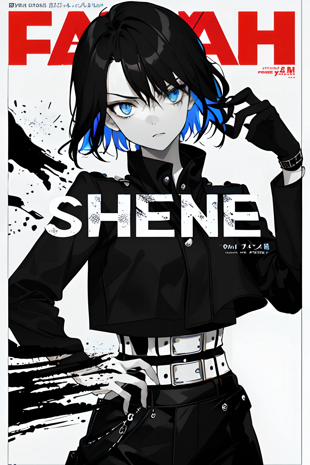 ((((dramatic))), (((gritty))), (((intense))) film poster featuring a young woman as the central character. She stands confidently in the center of the poster, wearing a stylish and edgy outfit, with a determined expression on her face. The background is dark and gritty, with a sense of danger and intensity. The text is bold and attention-grabbing, with a catchy tagline that adds to the overall feeling of drama and excitement. The color palette is mainly dark with splashes of vibrant colors, giving the poster a dynamic and visually striking appearance,tachi-e
(magazine:1.3), (cover-style:1.3), fashionable, woman, vibrant, outfit, posing, front, colorful, dynamic, background, elements, confident, expression, holding, statement, accessory, majestic, coiled, around, touch, scene, text, cover, bold, attention-grabbing, title, stylish, font, catchy, headline, larger, striking, modern, trendy, focus, fashion,