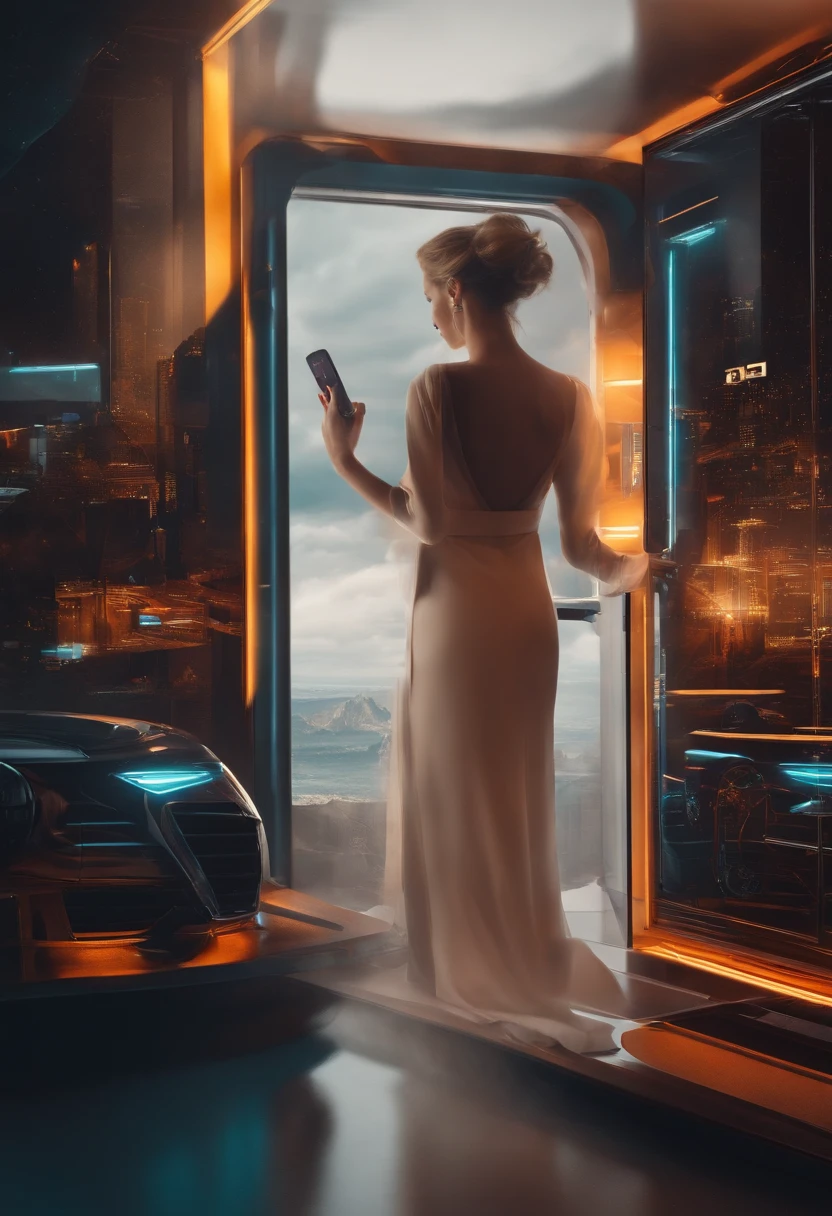 A sense of future technology,visualization,frame