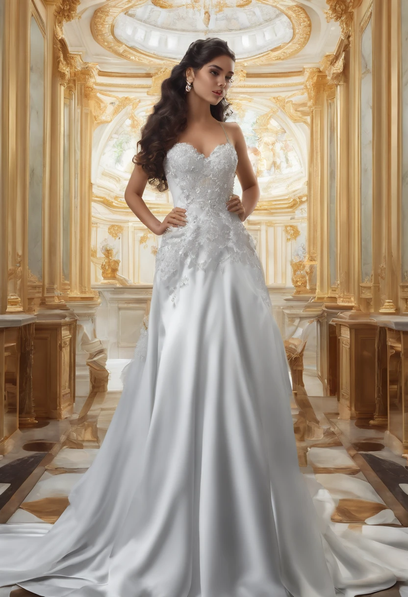 Create a glam shoot of Miss Grand Indonesia with her iconic gown and crown