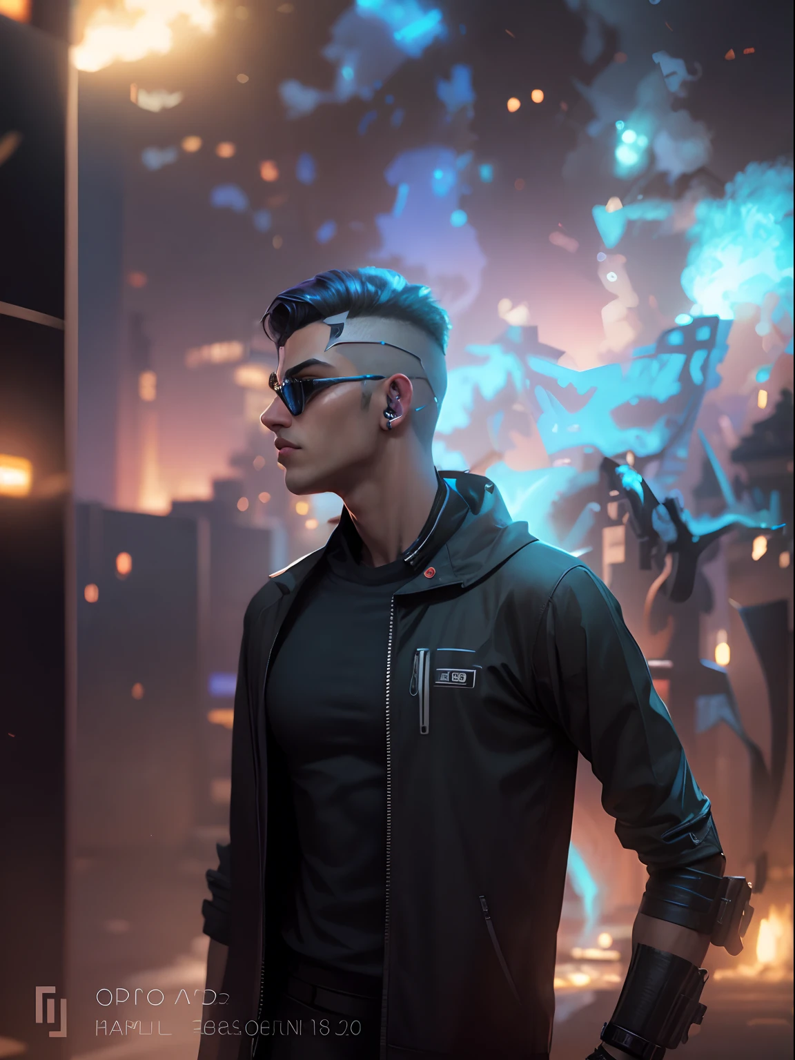 Change the background cyberpunk handsome boy,realistic face,8k,ultra realistic