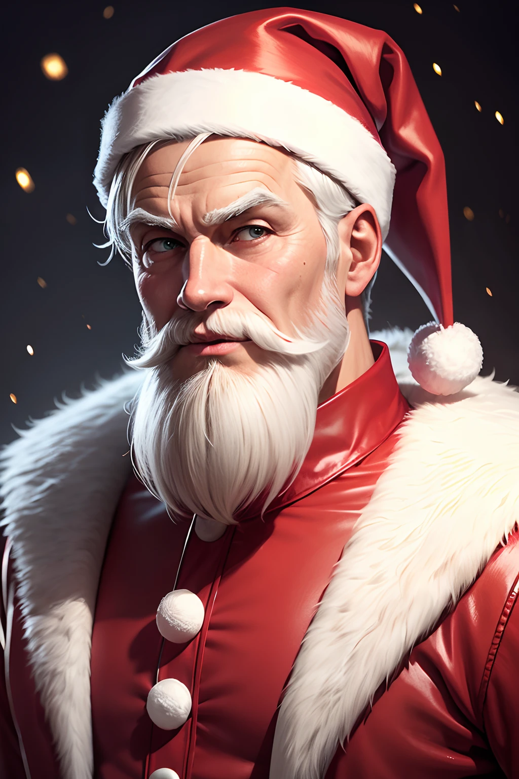 Santa Claus dressed up