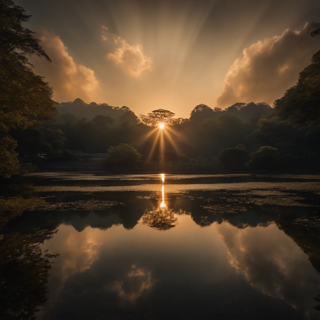 mid-autumn festival, symmetry, high detail, Romanticism, sparkle, god rays, ray tracing, UHD, retina, masterpiece, ccurate, super detail, high details, high quality, best quality, highres, 16k, anatomically correct
