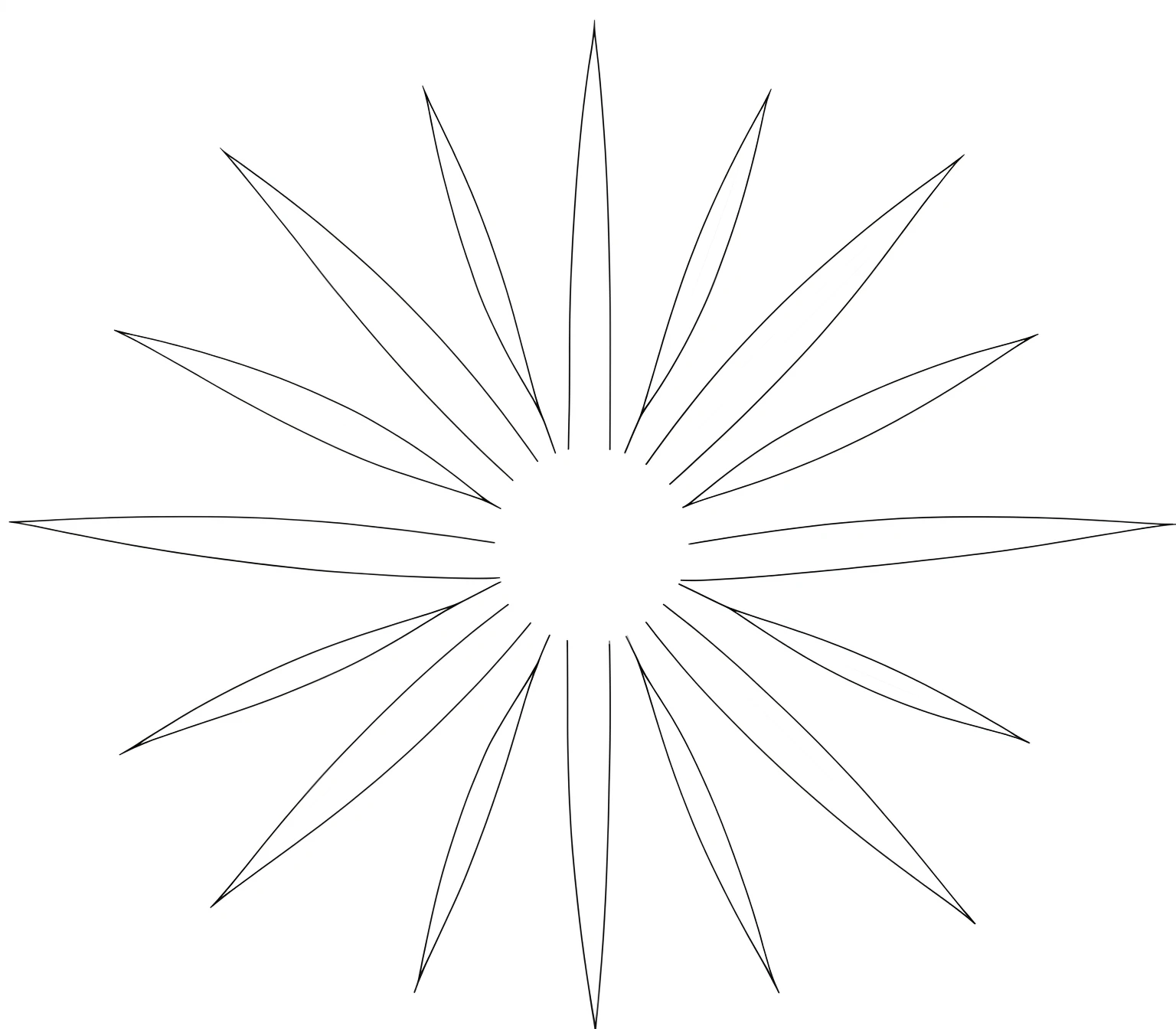White in the center circle and leaves、I want everything else to be transparent.
