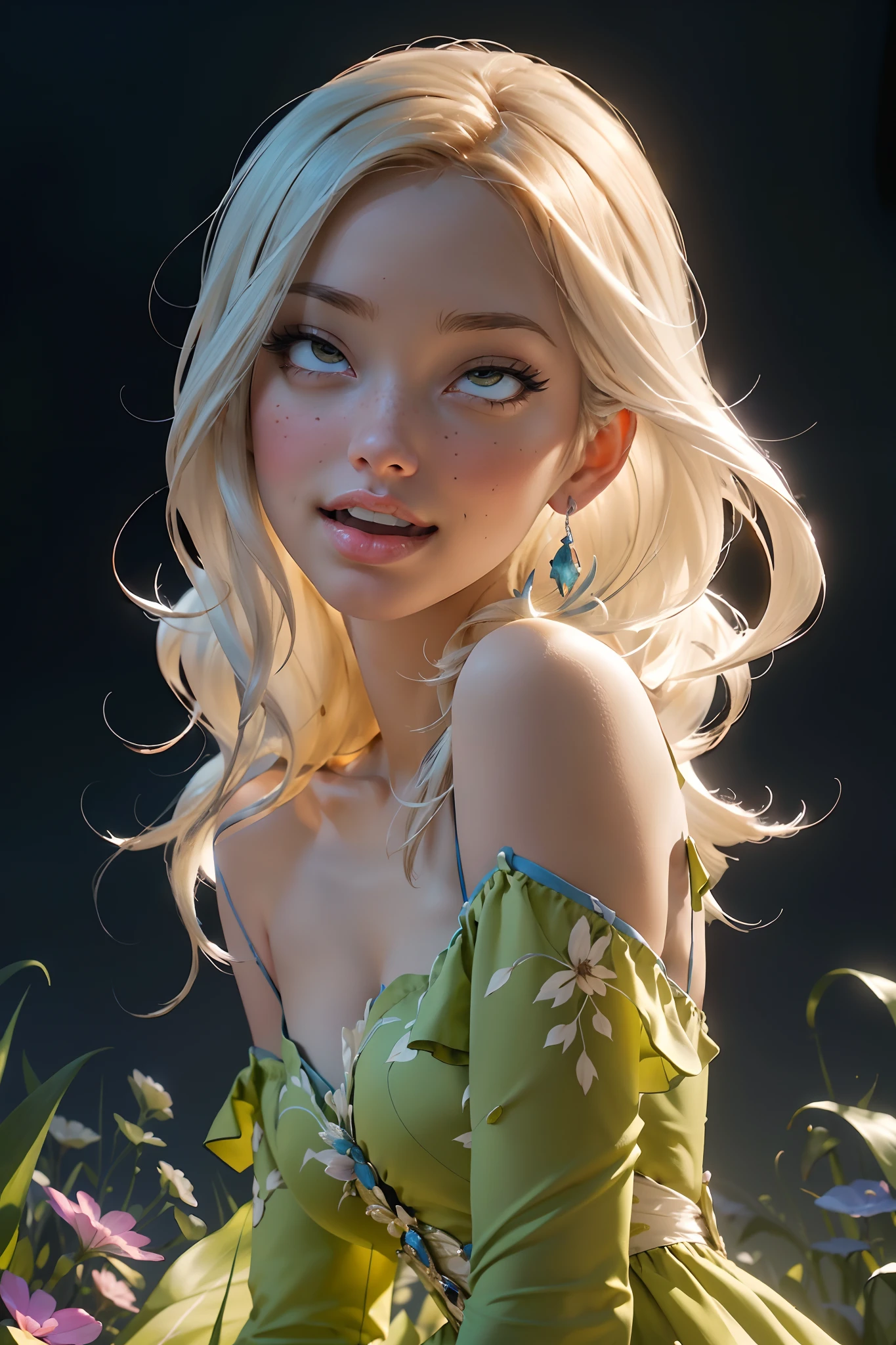 (((masterpiece))), (((best quality))), ((ultra-detailed)), (hyperrealistic), (highly detailed CG illustration), ((extremely delicate and beautiful)),cinematic light, (full body:1.2), 1girl, solo, graceful and enchanting figure, radiating an aura of elegance, intricate facial features, mesmerizing eyes with vibrant colors and delicate shading, white hair, (ahegao,:1.4), (ahg:1.2), climax face, (rolling eyes:1.4), reaching the climax:1.4, DDbitlip, biting lips,  blush, embarrassed, tongue, (head facing upwards:1.1),clothing with elaborate patterns, flowing fabrics and rich textures, off shoulder, off-the-shoulder, reflecting a blend of fantasy and contemporary fashion, environment showing mystical realm filled with magical elements, vibrant colors, dynamic lighting, detailed background elements to create a sense of depth and immersion , latest trends in anime art, lighting effects, from the top artists on ArtStation and their exceptional execution of various art styles and themes , (cowboy shot:1.4), high-resolution artwork to showcase intricate details and clarity