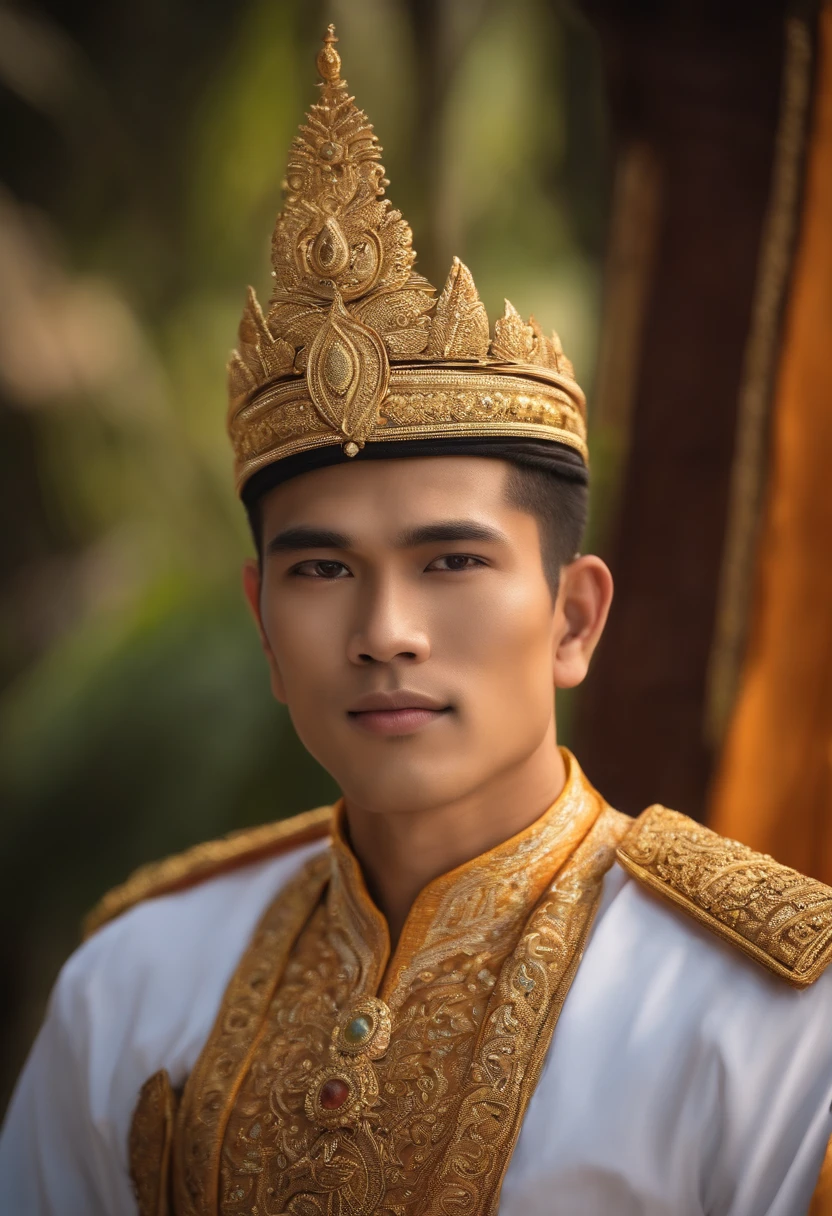 Thai men do not wear jewelry., Ancient Thai, Thai costume, traditional clothes, Ayutthaya dress