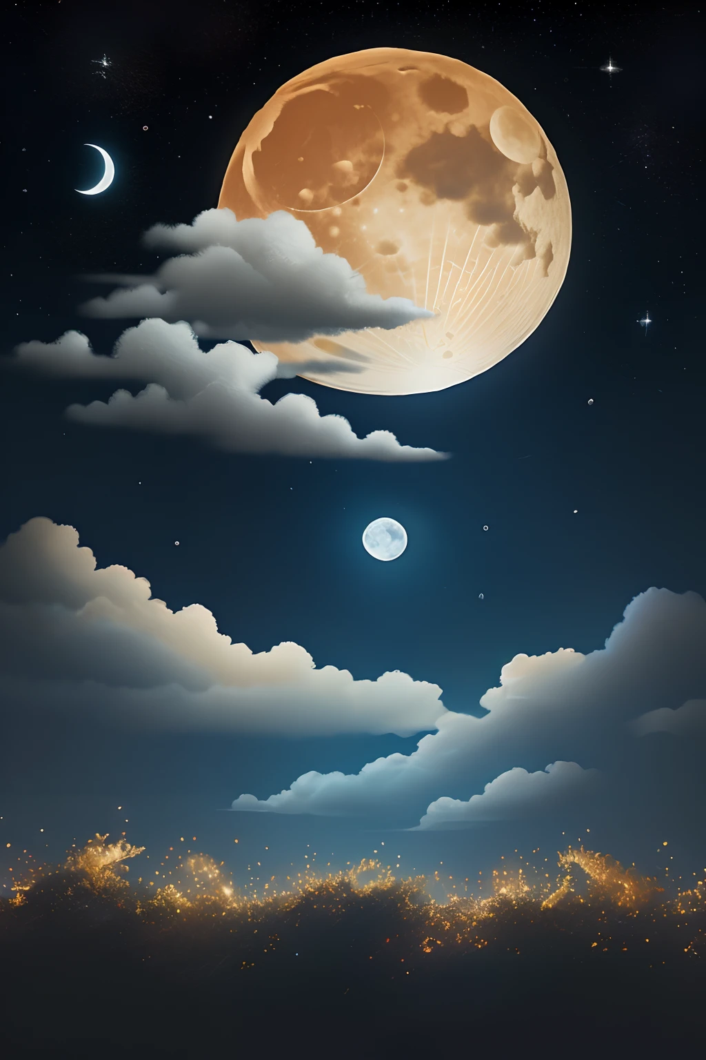 Mid-Autumn Festival，sky at night，themoon