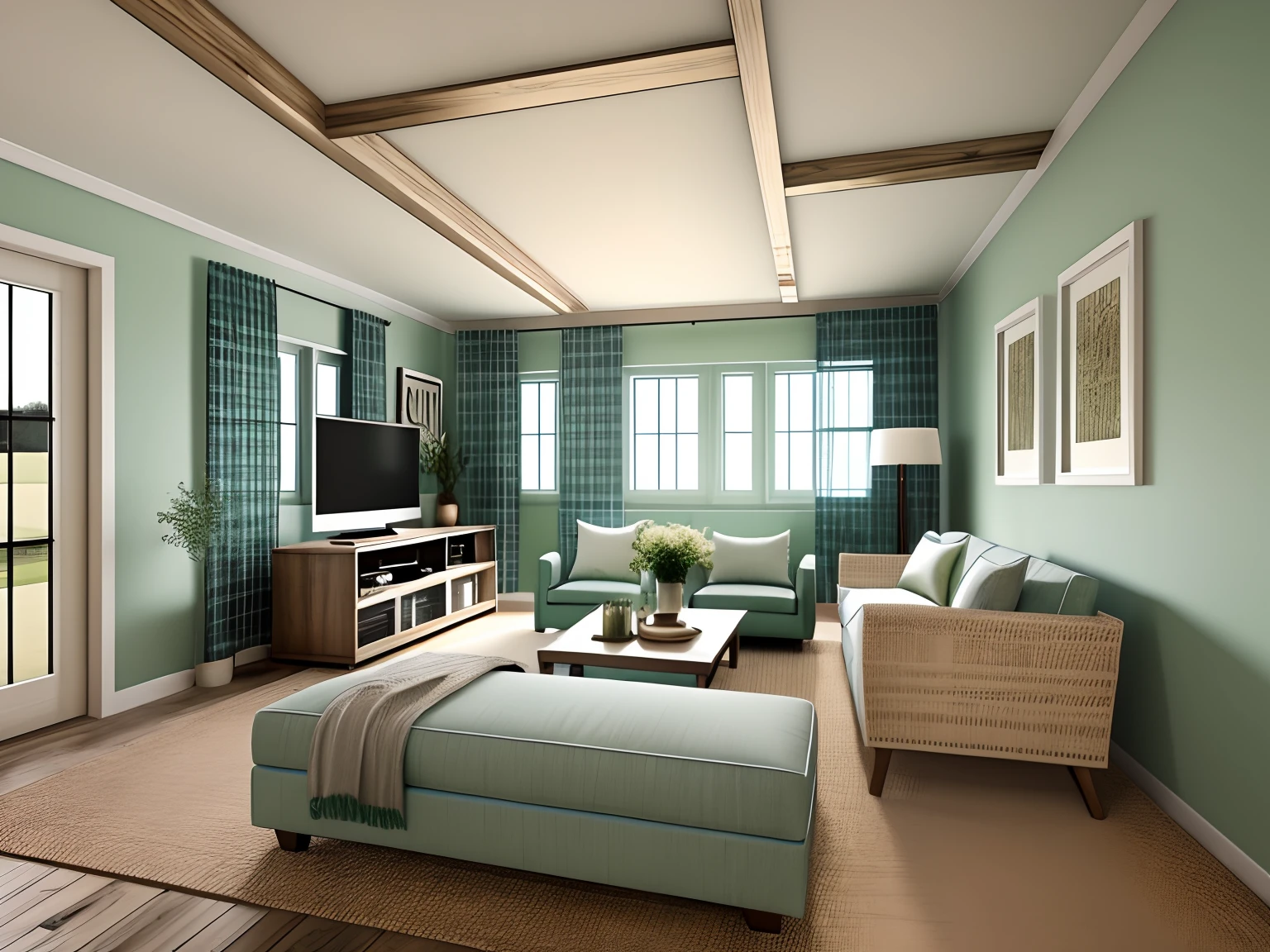 livingroom, farmhouse style