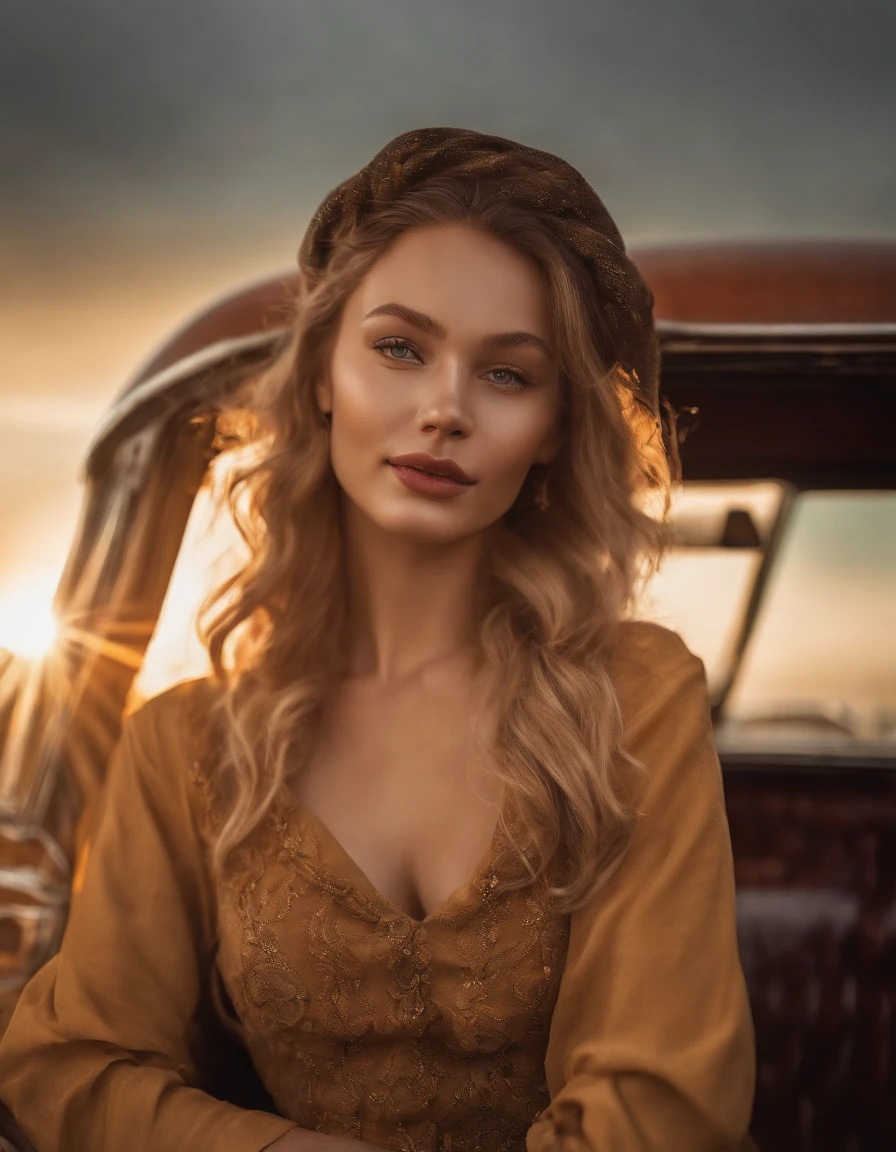 ((8K, RAW Photos, of the highest quality, Masterpieces), high definition RAW color photos professional full body photos, ((full body potrait)), (Realistic, Photorealism: 1.37), (Highest Quality), (Best Shadows), (Best Illustrations), ((Cute, Beautiful, Ultra High Resolution, High Definition CG Unified 8K Denden Wallpaper, Physically Based Rendering, Movie Lighting), analog style, Elegant, grateful, UHD 8K, Digital SLR, FujifilmXT3, Vibrant, Candid, Dramatic immersive sunset, (Detailed face, Skin Texture), Film grain, Natural light, looking in camera,(pin-up model), (1 german woman), (Photo of a woman from Germany 18 years old), (make up:1.1), (eye shadow:1.1), (blush:1.1), (eyeliner:1.1), ((sexy face)), (red Latex Blouse), ((latex skirt)), ((blonde mesh hair)), ((wavy long hair)),Beautiful detail eyes, Light on the Face, especially strong light, (Upper Eyes, Grinning smile:1.1), Shiny skin, ulzzang -6500-v1.1:0.2, Shy, (The Flash:1.2), ((Good anatomy: 1.2)), ((the background is blurred: 1.2)), Perfect face, beautiful face, Open, standig in front a window,