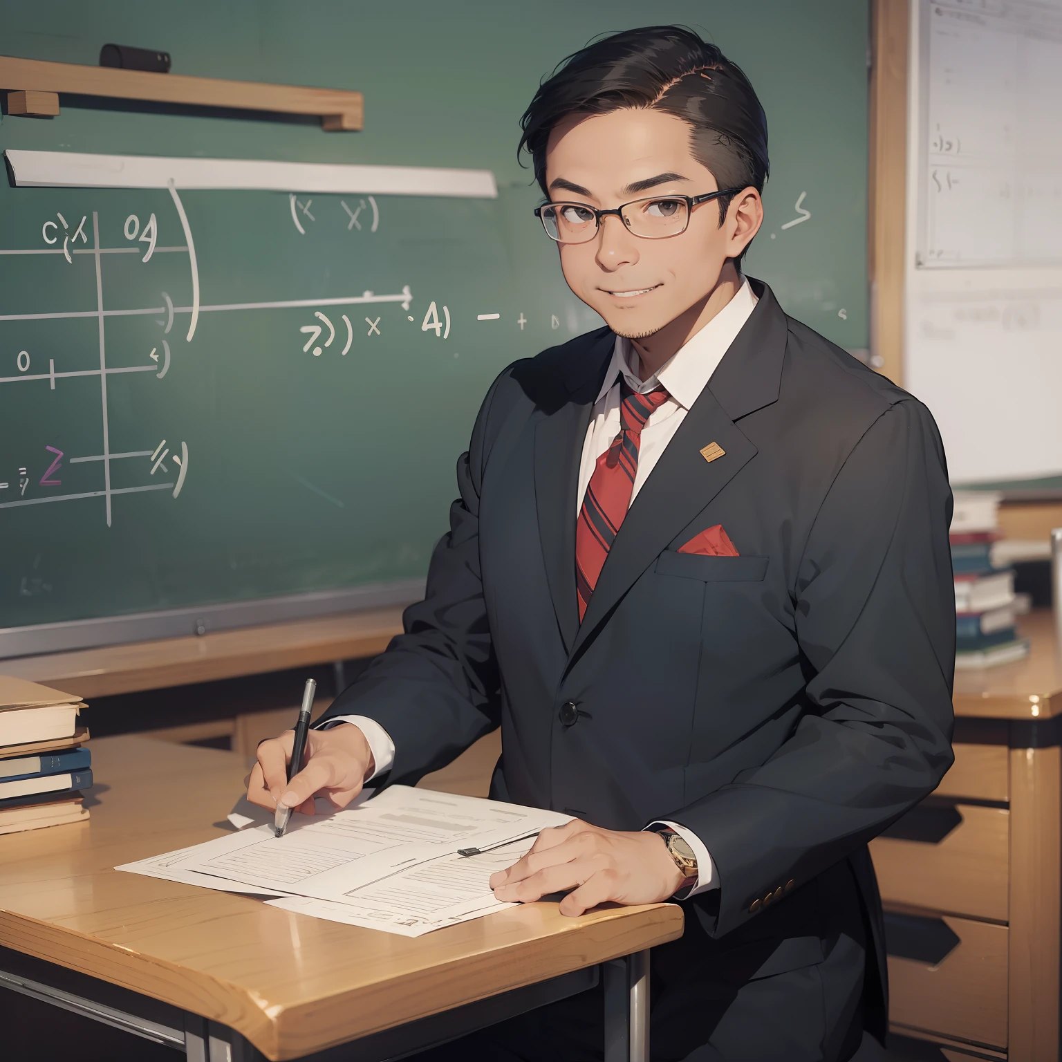 Mr Quijano (the class adviser who is also their math teacher with strict rules and regulations that Alexis finds funny and unnecessary