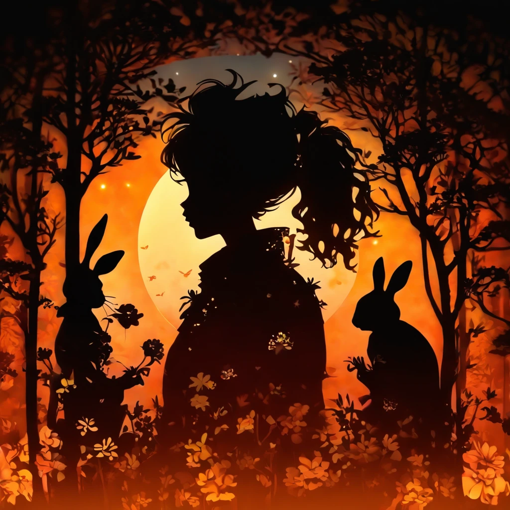 (Silhouette Art,cutouts:1.6)
(((Paper cutting art,A world where only black exists:1.3), holding a human skull, solo
(Cowboy Shot),1 girl,Solo,
white, Clear and beautiful face,15 Nights、lapin、Mochi
break
(Silvery Moon)
Textured glass background,Arcana World