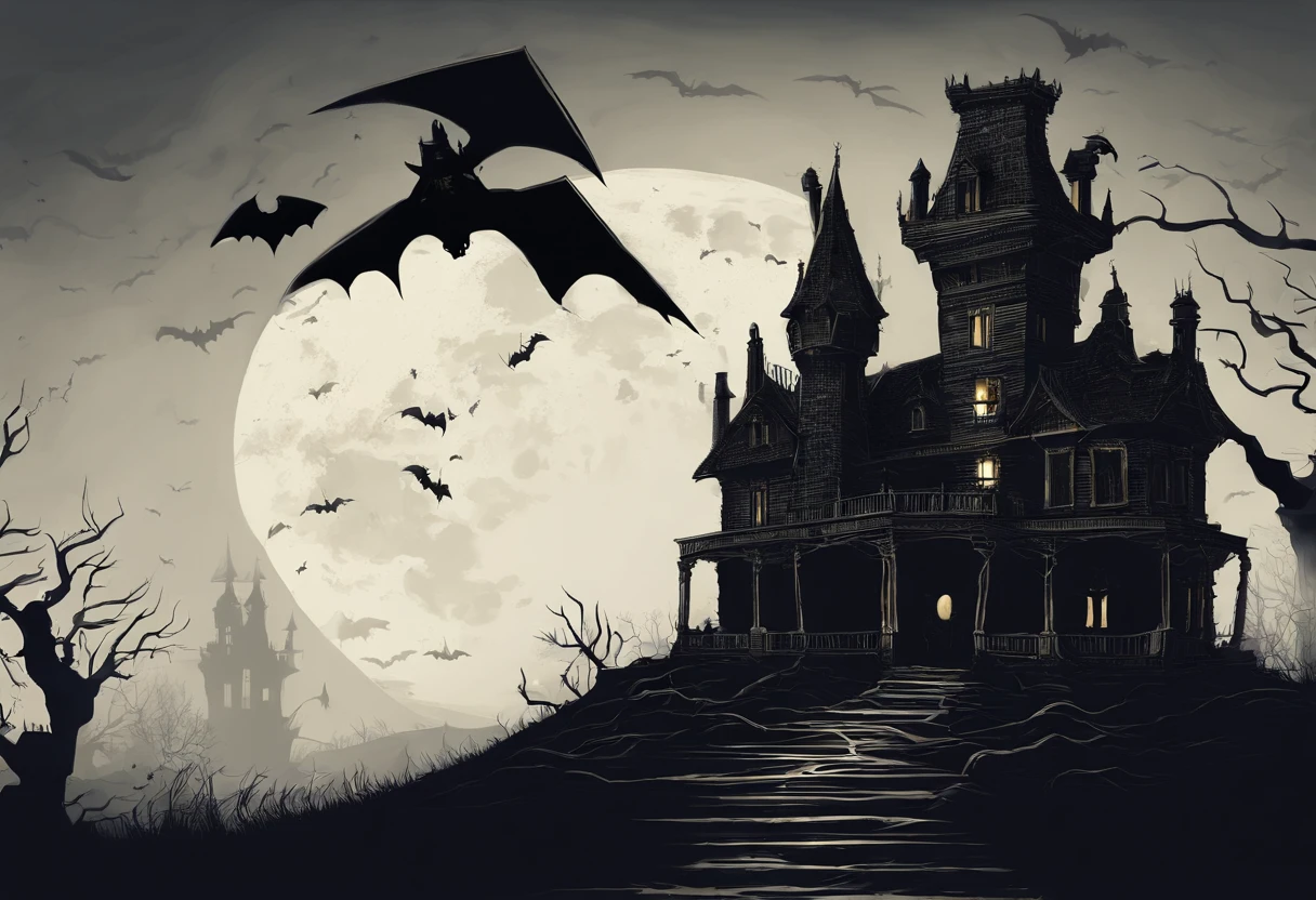 Happy Halloween background with pumpkin and castle, halloween celebration, Halloween, halloween wallpaper with ghosts, halloween theme, halloween atmosphere, spooky halloween fun, halloween night, in a halloween style, terroral》, horror”, creepy themed, halloween scene, spooky halloween night, Trick or Treat, ❤🔥🍄🌪, 8K)), header text”