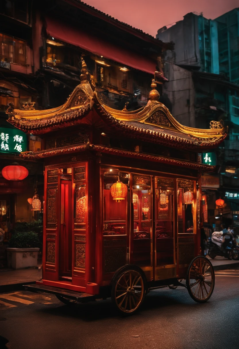 republic,hong kong,Cantonese restaurant,Tangxi,Brothel,on cheongsam,Regal,Wind and moon industry,Streets at night,pedestrians,stores,Small vendors,rickshaw,sedan chair