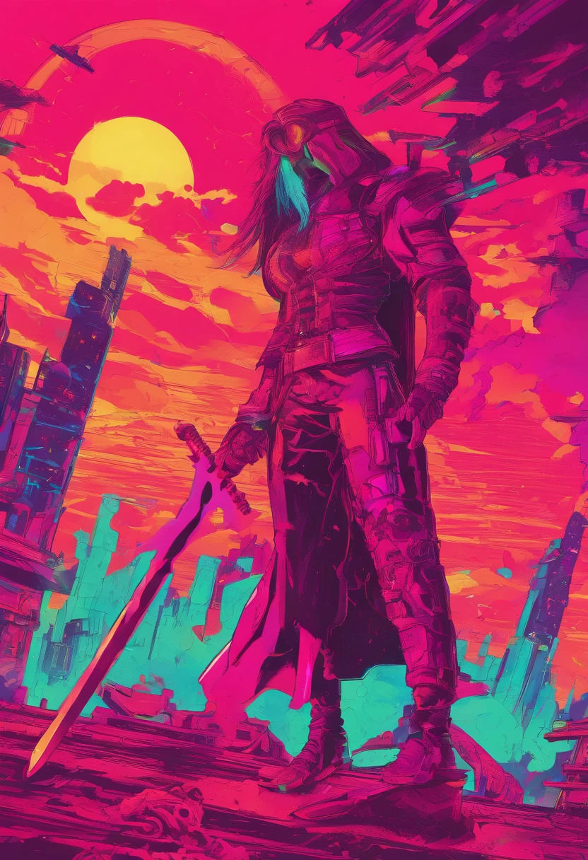 Blood-bathed sword