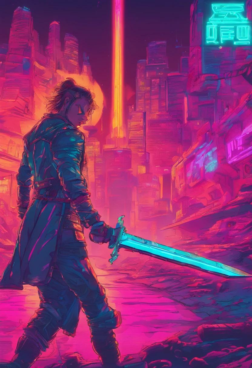 Blood-bathed sword