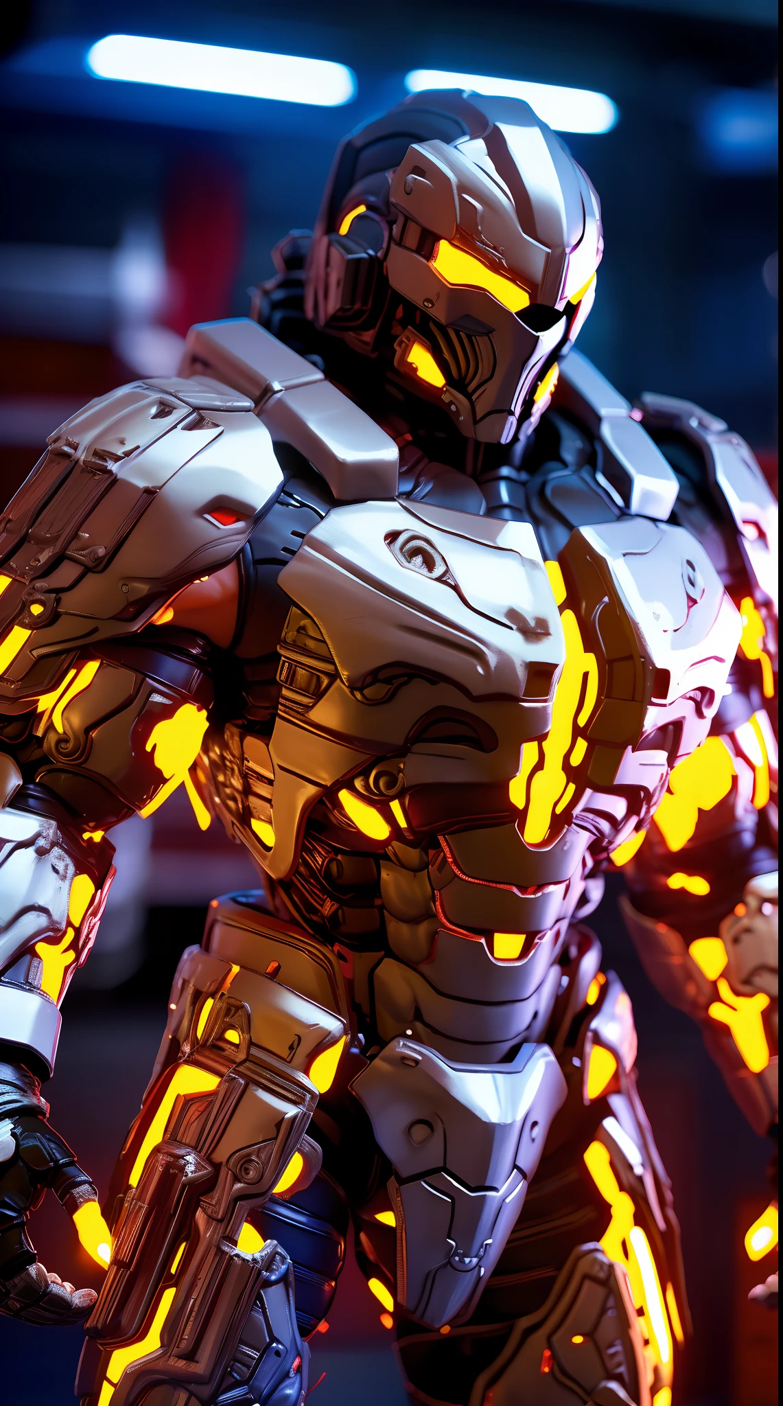 HEAVY ARMOR, TRANSPARANT, MUSCLE BODY.