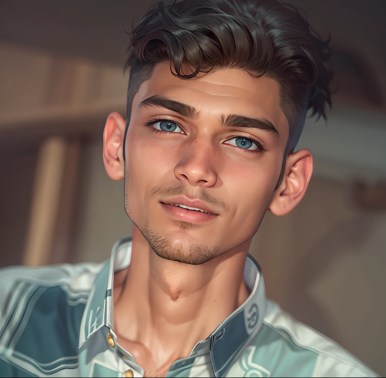 Convert into realistic handsome boy