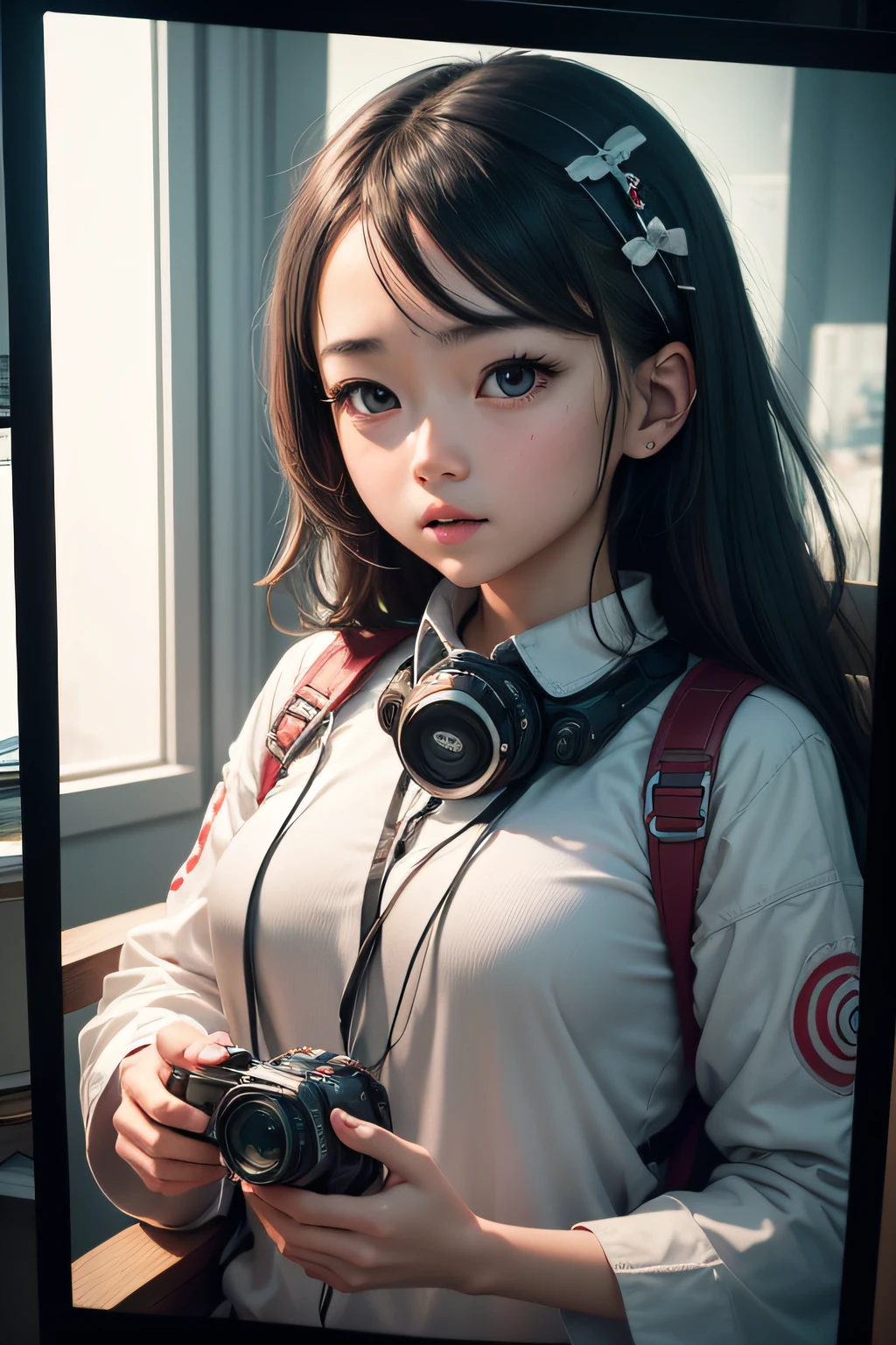 In the world of modern communication, an image that captures the essence of virtual connection is a girl engaging in a video call. This captivating scene should be:
Highly detailed, showcasing the intricate elements of the technology involved
Displaying the girl's expression, capturing her engagement and emotion
Utilizing smooth and realistic rendering, akin to Hasselblad H6D photography
Embracing the cinematic feel with color grading and depth of field
Incorporating elements reminiscent of Takashi Murakami's pop art-inspired style
Featuring vibrant, animated backgrounds and a sense of connection through the screen