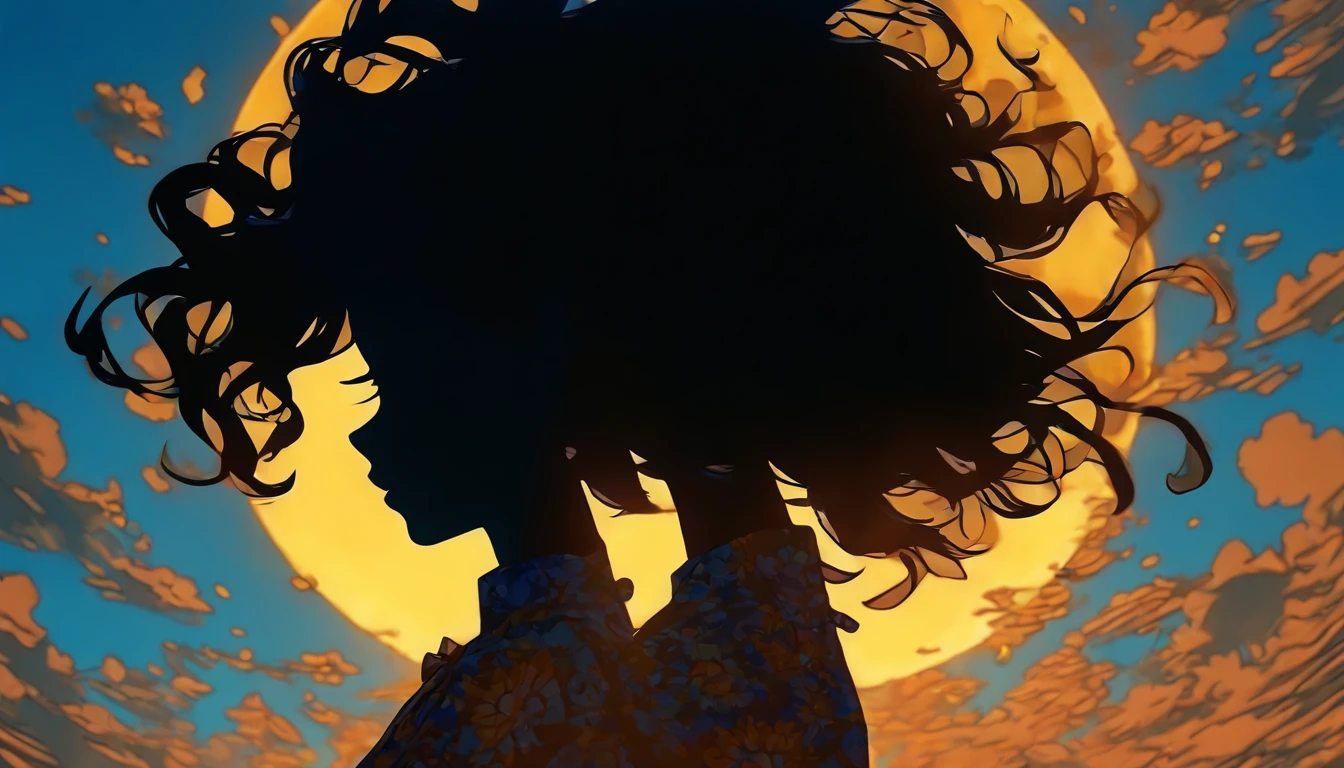 (Silhouette Art,cutouts:1.6) (((Paper cutting art,A world where only white exists:1.3) (Cowboy Shot),1 girl、Solo, (summer dress, profile:1.2),white, Clear and beautiful face,Romper (blue open sky、white clouds、Yellow sunflower) Textured glass background,World of Tarot Cards、summer feel