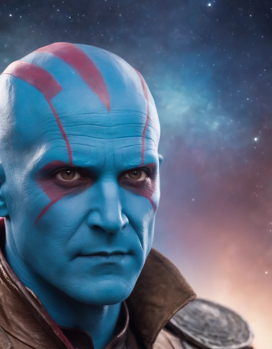 Yondu Udonta, guardians of the galaxy, gotg, starry sky, sparking gradient background