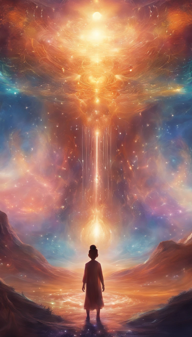 The Chosen Child descends on earth，Show the future education scene, Virtual classrooms are available, Wisdom Mentor, and the potential for interstellar learning. 8K