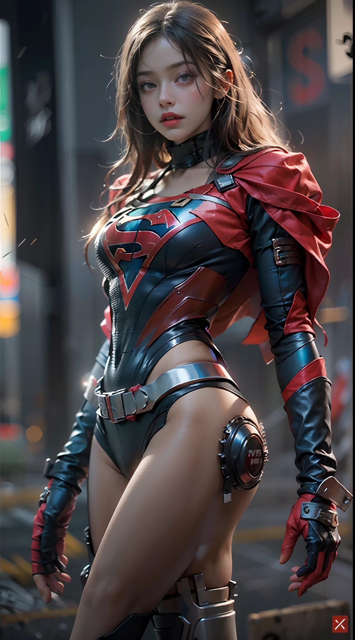 (1girl:1.3), solo, (((extremely detailed face))),(((extremely detailed eyes and face))),beautiful detailed eyes,body-parts__, official art, unified 8k wallpaper, super detailed, beautiful and aesthetic, beautiful, masterpiece, best quality, raw, masterpiece, super fine photo, best quality, super high resolution, photorealistic realism, sunlight, full body portrait, amazing beauty,, dynamic pose, delicate face, vibrant eyes, (from the front), she is wearing a Spider-man suit, red and black color scheme, spider, very detailed abandoned warehouse background, Detailed face, detailed complex busy background, messy, gorgeous, milky white, highly detailed skin, realistic skin details, visible pores, sharp focus, volumetric fog, 8k uhd, DSLR, high quality, film grain, fair skin, photo realism, lomography, huge metropolis in future dystopia, seen from below, translucent