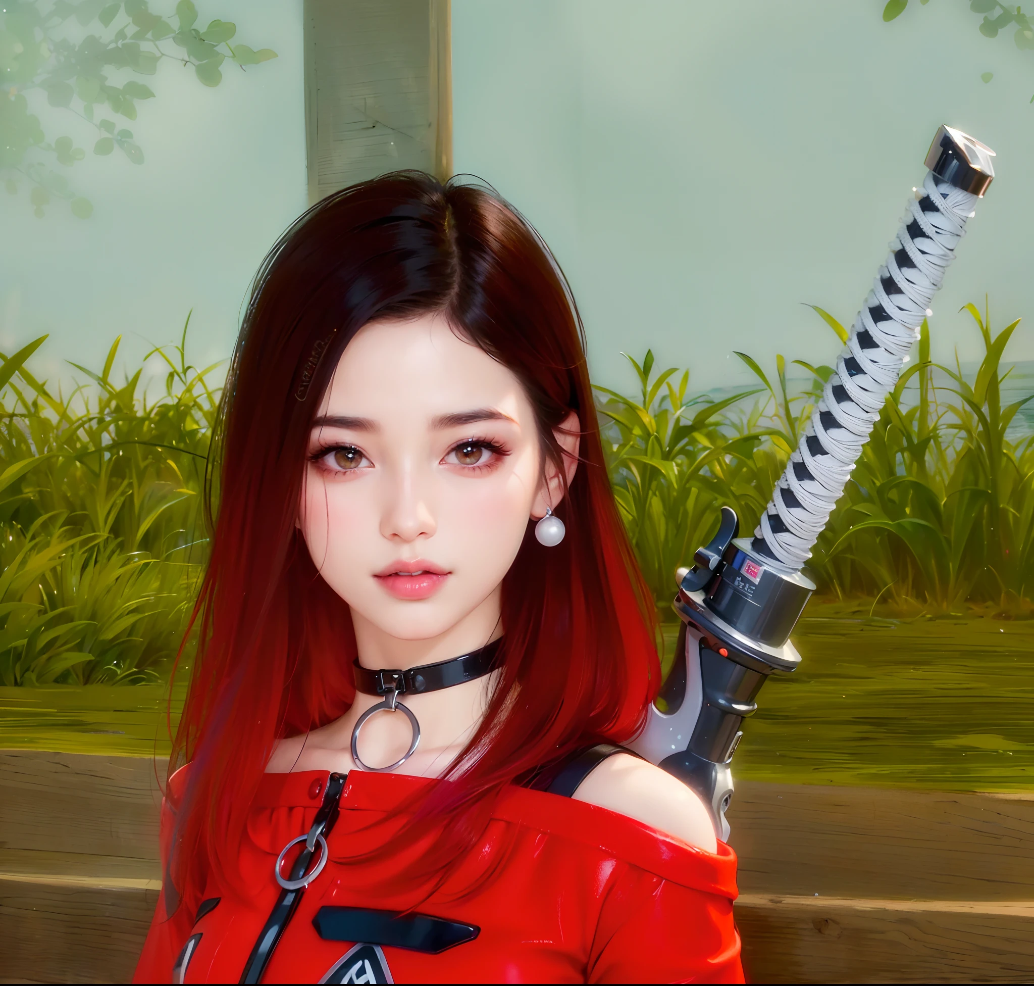 (8k, RAW photo, photorealistic:1.25) ,( lipgloss, eyelashes, gloss-face, glossy skin, best quality, ultra highres, depth of field, chromatic aberration, caustics, Broad lighting, natural shading,) looking at viewer with a serene and goddess-like happiness,