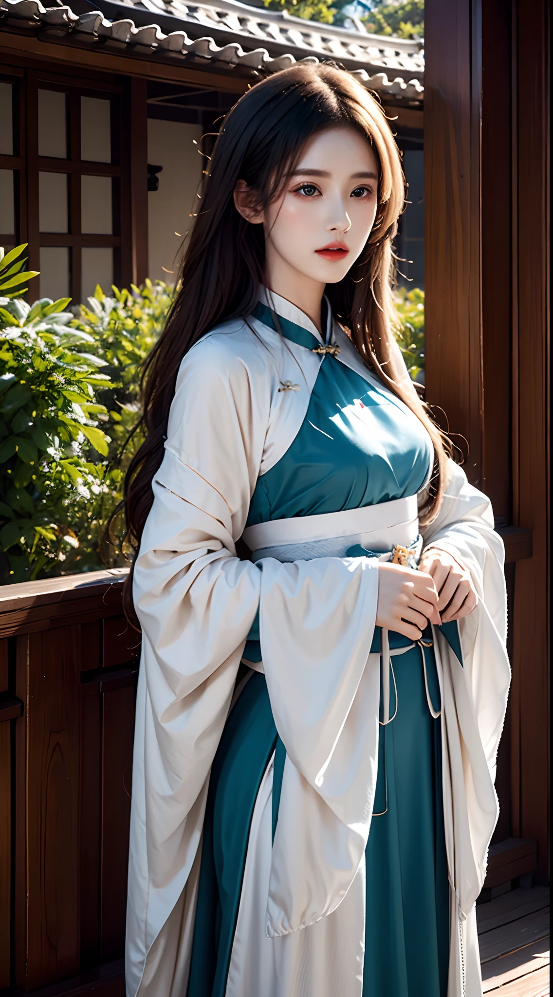 photorealistic, high resolution,masterpiece,best quality,ultra-detailed, 1women, hanfu