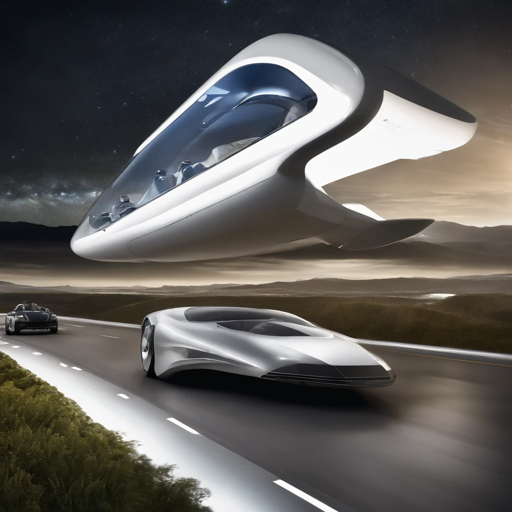 vista de longe ((Apenas uma, unique)) uma nave espacial, Helicopter style ((sem aeres)), de lucho, futurista, ((500 metros de comprimento)) ((5 metros, LARGURA)) ((uma aza na direita, uma aza na esquerda))blindagem, futurista, ouro, Branco, metal, Plano. Guerra Futurista, Flying through space ((sem corte)) (8k realista)
