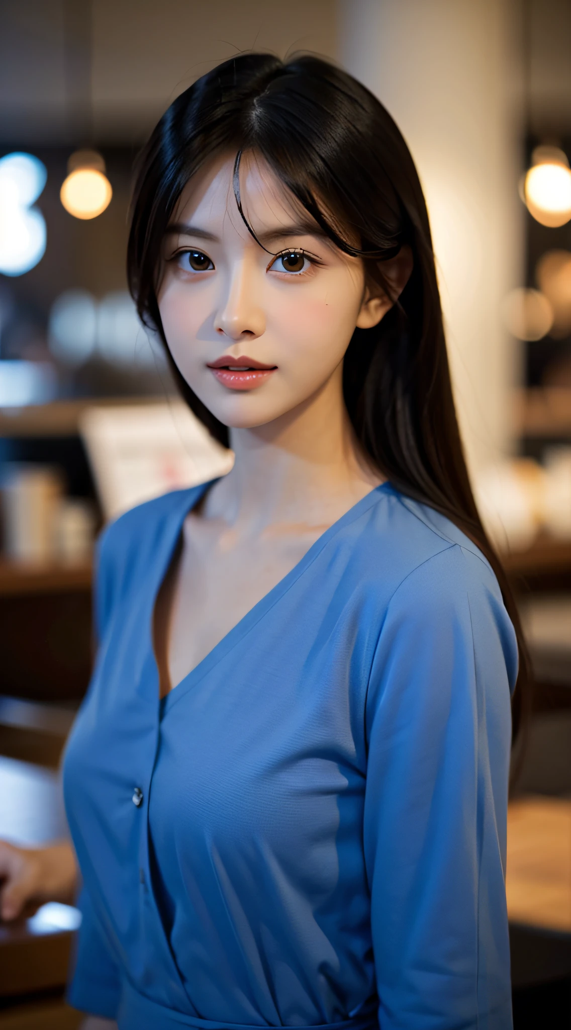 Girl, Single, Top Quality, Upper Body, Beautiful, Pretty, Radiant, Large Breasts, Short Hair, Masterpiece