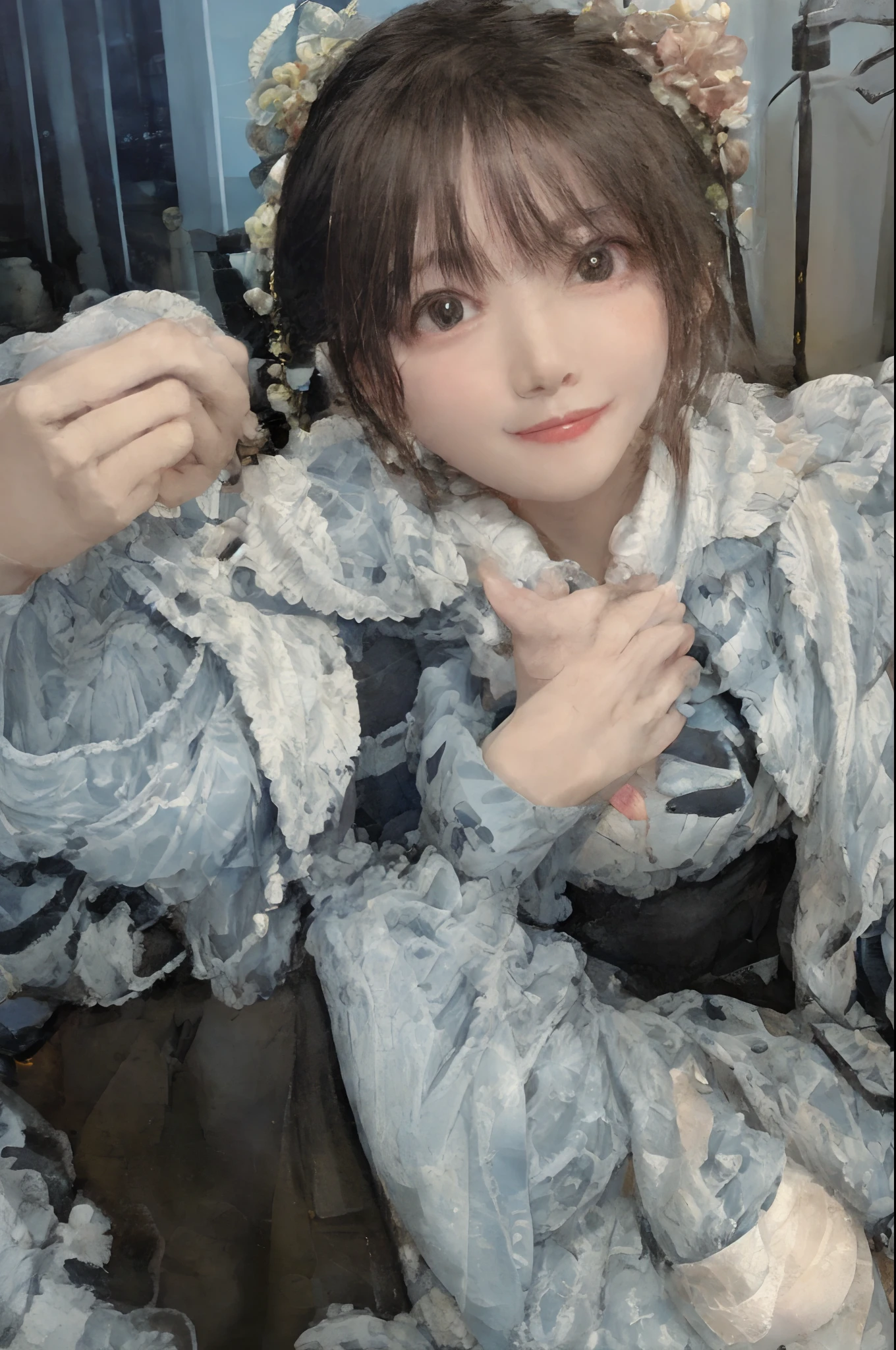 ((masterpiece))), (((best quality))), ((ultra-detailed)), (CG illustration), ((an extremely delicate and beautiful)), cinematic light,((1mechanical girl) ),solo,(cowboy shot:1.2),(machine made joints:1.2),((Mechanical limb)),(blood vessels attached to the tube),(A mechanical vertebrae attached to the back),((A mechanical cervical vertebrae attached to the neck) ),The designer of the Golden Crown, Realistic objects , A mechanical girl, solo person, ((full bodyesbian)),((The feet look good))Machine-made joints,sci-fy, Charming shape, 8K resolution, High details, epic, Cinematic lighting, Octane rendering, vibrant, Ultra photo realsisim,统一 8k 壁纸,ultra - detailed,Beauty and aesthetics,tmasterpiece,best qualtiy,The is very detailed,dynamic angle,systemic,(Opaque pink pantyhose:1.3),( Girls pointed-toe thick heels :1.1),(Accurate and perfect face:1.3),(Long legs:1.3),hyper HD, Ray traching, reflective light, structurally correct, Award-Awarded, High detail, Fade shadow contrast, Face lighting ,Cinematic lighting, Masterpiece, super detailing, High quality, High detail, Best quality, 16k,High contrast,