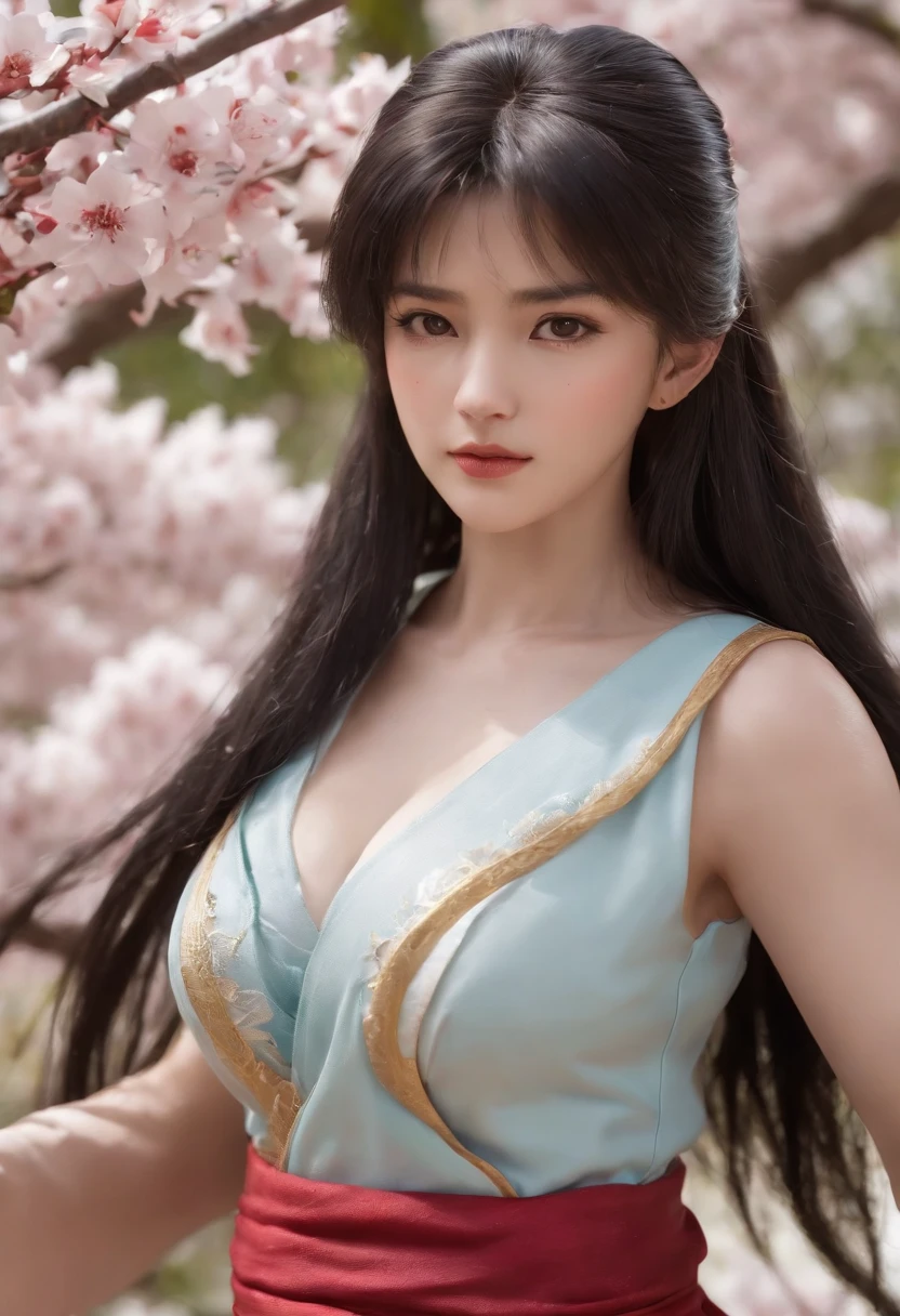 top-quality、tmasterpiece、超高分辨率、(Green Dragon Armor)、(((Colossal tits))),Hanfu,Transparent Hanfu、((Random hairstyle 1.6),(Wearing a beautiful crown made of jewelry),(真实感:1.4)、RAW photos、1 girl、((((Handsome hair))))、((Floral hair ornament))),Skin glows、(((Japanese dragon)))、(Gorgeous jewelry necklace)、Natural relics、(enigmatic expression)、(Full-body angle)、(battle the dragon)、With a beautiful knife、(((10,000 tendons))),(Pink metallic bikini)、(Beautiful forest backgrounds)、(((Precipitous cliffs)))、(castle background)、((Ultra-realistic details))、Potrat、globalillumination、(sexyposture)、cellshading、Octagon rendering、(One-eyed scout)、8K、Super sharp、Colossal tits、Exposed skin in cleavage area、metals、Intricate decorative details、Japan details、highly intricate detail、True ray tracing、Trend of CGsociety、eBlue eyes、Radiant Eyes、facing at the camera、Precipitous cliffs、Tustock、(Full-body angle)、(veils)、(((important))),「peeking at the viewer」Perspectives[Trey、north african free trade area、