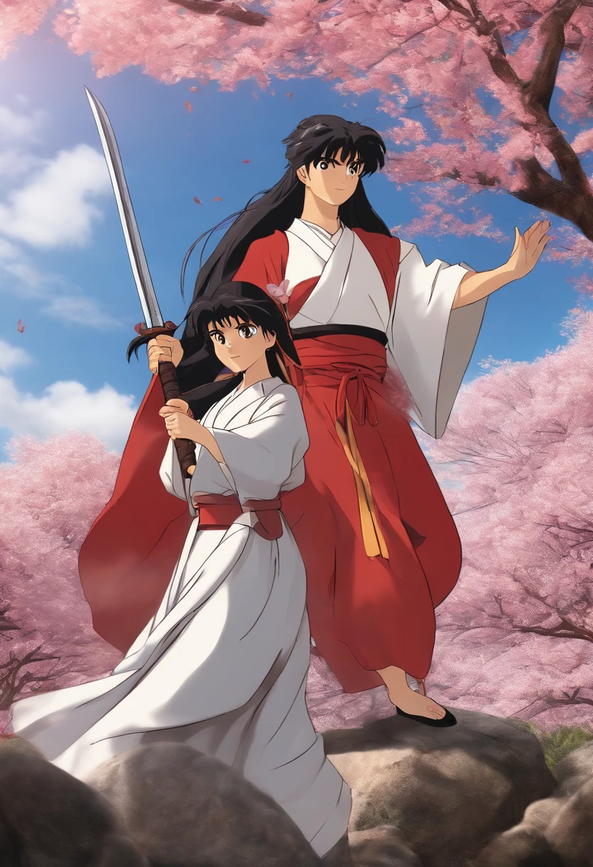 Inuyasha
label: Illustrations, Vibrant colors, anime big breast, charact, Kagome, inuyasha, Action, Landscapes, mysterious creature, Demons, Adventure, Cherry blossoms, traditionalcostumes, sword fighting, fantasy

(Best quality,4K,8K,A high resolution,Masterpiece:1.2),Ultra-detailed,(Realistic,Photorealistic,photo-realistic:1.37), hdr, hyper HD, Studio lighting, Ultra-fine painting, Sharp focus, Physically-based rendering, Extreme detail description, professional, Vivid colors, Bokeh, Illustrations, Vibrant colors, anime big breast, charact, Kagome, inuyasha, Action, Landscapes, mysterious creature, Demons, Adventure, Cherry blossoms, traditionalcostumes, sword fighting, fantasy