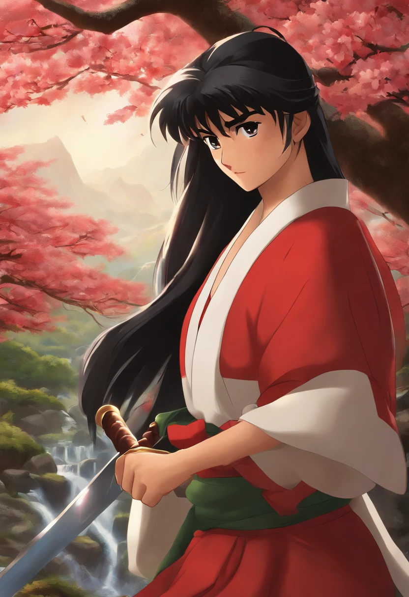 Inuyasha
label: Illustrations, Vibrant colors, anime big breast, charact, Kagome, inuyasha, Action, Landscapes, mysterious creature, Demons, Adventure, Cherry blossoms, traditionalcostumes, sword fighting, fantasy

(Best quality,4K,8K,A high resolution,Masterpiece:1.2),Ultra-detailed,(Realistic,Photorealistic,photo-realistic:1.37), hdr, hyper HD, Studio lighting, Ultra-fine painting, Sharp focus, Physically-based rendering, Extreme detail description, professional, Vivid colors, Bokeh, Illustrations, Vibrant colors, anime big breast, charact, Kagome, inuyasha, Action, Landscapes, mysterious creature, Demons, Adventure, Cherry blossoms, traditionalcostumes, sword fighting, fantasy