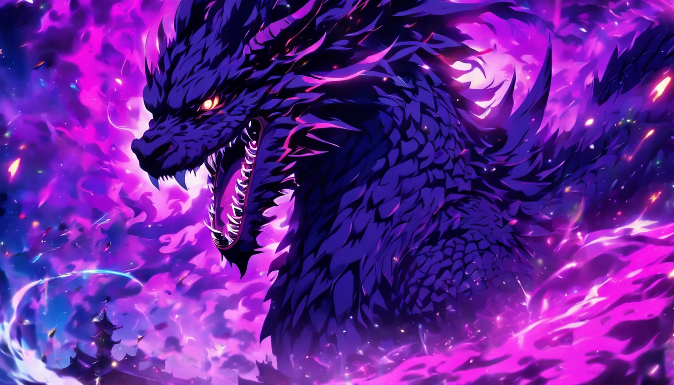 (a-purple-themed,18K resolution,altamente detalhado,master part:1.2),um jovem sinistro vestindo um manto branco,segurando uma espada brilhante roxa,poisonous substances in the air,with a faint ghostly silhouette of a purple dragon hovering over its head.