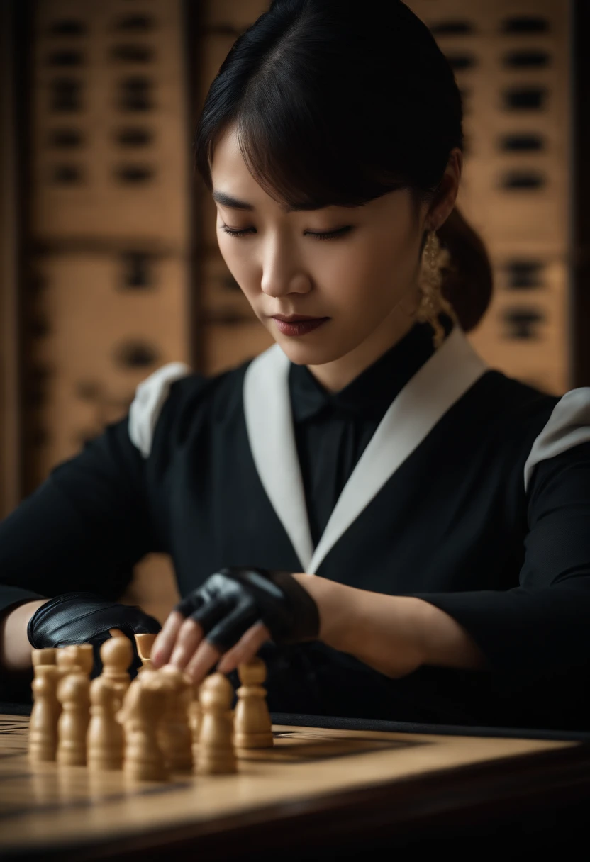 Ayanokoji kiyotaka from white room playing chess and piano