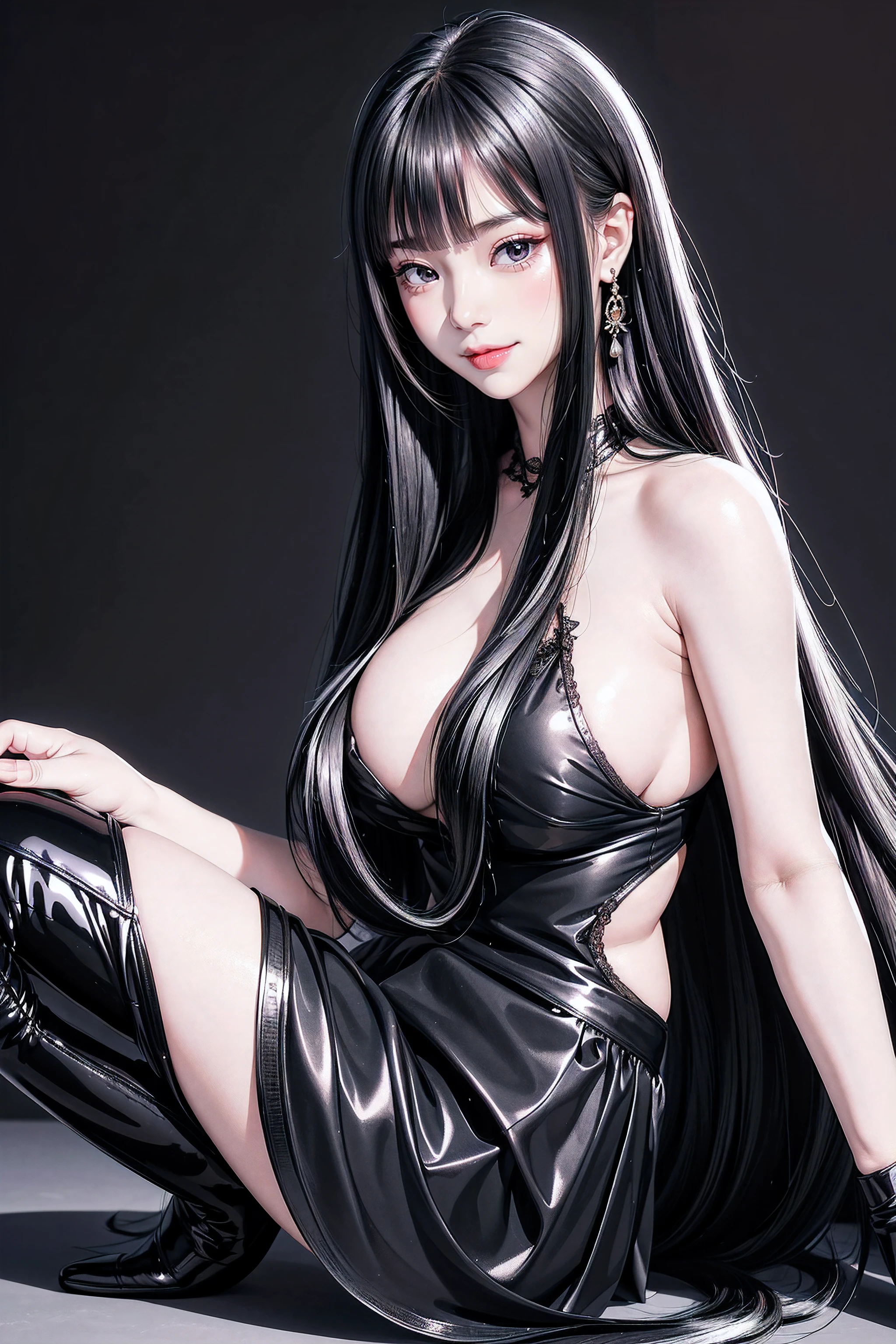 {{(((👅🍑💦)))}},ulzzang -6500-v1.1,(Raw foto:1.2),((Photorealsitic:1.4)),top-quality,masterpiece, illustratio,{(Extremely delicate and beautiful:2.0):2.0}, extremely details CG ,Unity,{(8K Wallpaper:2.0)}, astonishing、finely detail, Official art,the Extremely Detailed CG Unity 8K Wallpapers,absurderes, incredibly absurdness, huge filesize, ultra-detailliert, hight resolution, a beautiful detailed girl, extremely detailed eye and face, beatiful detailed eyes,Facial light,(((😃))),{(thighs thighs thighs thighs)}, {(Full body))}
(((Straight bangs:))),(((Very long black hair, Ridiculously long black hair:1.1))),Long black hair like a stream of water, Lustrous black hair all over the back, Black hair shiny like silk thread, Long black hair shining like jewels, black hair with wet feathers, Nipples++, POV+, Full body, shibuya rin, Green eyes, Brown hair, Long hair, Armpit focus, Arms behind your head, Straddling, Squatting, Wide spread legs, on a stage, (On the table)+, Spotlight, neon light, Solo, (blue pvc school swimsuit)+, Red collar, (Black PVC Elbow Gloves)+, Black PVC Thigh Boots, embarrassed, blush, Crying, Shiny hair, Sweat, ,, ,a beauty girl, blush, Seductive smile,Insane details and very detailed, Huge lower eyelid. masutepiece, of the highest quality, Ultra high definition, max resolution, Very detailed, Clean skin,