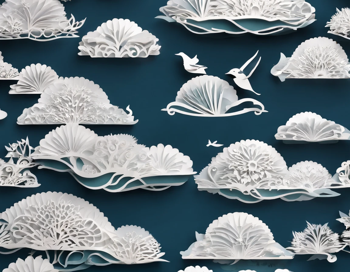 (Paper-cut Art:1.6), three-dimensional undulations. whale swimming between the clouds, Golden Hour, Heart-warming, fantasy, Kawaii, (best quality,4k,8k,highres,masterpiece:1.2),ultra-detailed,(realistic,photorealistic,photo-realistic:1.37), Simple back ground,