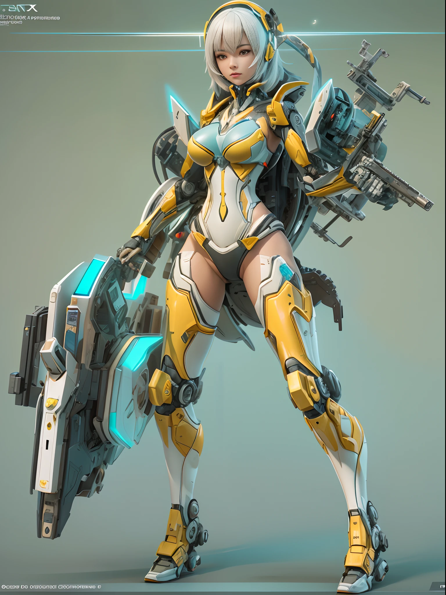 In a very grand scene,The extra-large wide-angle lens captures the appearance of a female centaur。She is tall,It has the ultimate curvy beauty,The muscles are slender and firm,Beautiful lines。Her facial features are tough and coquettish,Always with a sunny smile。She wears special tight-fitting equipment with a strong sense of technology,Step on multifunctional off-road style heels,Delicate and practical protective gear is worn on the hands, feet, wrists, neck and shoulders。The detection equipment around you flashes various cue lights and neon-like information screens,Let her exude a charming brilliance。Use Midjourney's advanced tools,Design special tight-fitting equipment for female centaurs,Highlight her unique physiological characteristics and appearance details,Add realism。And in her adventure scene,Spectacular views of nature,Such as the sky where storms and sunny days alternate、Brilliant rivers of stars and auroras、The snow-capped summit of Mount Everest、Fireworks in the mountain town, etc。ao mesmo tempo,Away from the hustle and bustle of Long Beach Pier is a neon-lit spaceship docked,Create a fantastic scene。Use Midjourney's advanced tools and multiple color palettes、Brush Strokes、Texture tools and model packages,It shows a sense of atmosphere where beauty and charm coexist。The charm of the female centaur is highlighted through color and lines,Enhance realism with detailing,Create a surreal dreamy feeling。Additionally,Use Midjourney's tools to add a variety of extreme sports gear and cultural trinkets to the female centaur,Create intricate hairstyles and outfits,Give her a sense of premium。She never flinches,Regardless of the terrain,can respond quickly,Even the extreme geography and dangerous terrain of aliens cannot stop her。Use Midjourney's powerful tools,You can do it with incredible detail and beauty,Bring this ultra-grand and beautiful scene to life。Ultra-grand scenes,super wide shot, hdr,(真实感,Masterpiece quality,best qualtiy),
