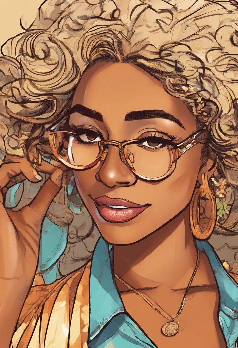 Arab woman with glasses, pele marrom, professora, Libanesa, usando roupas modernas normais, SERIOUS WOMAN, nariz grande, Arte de personagem