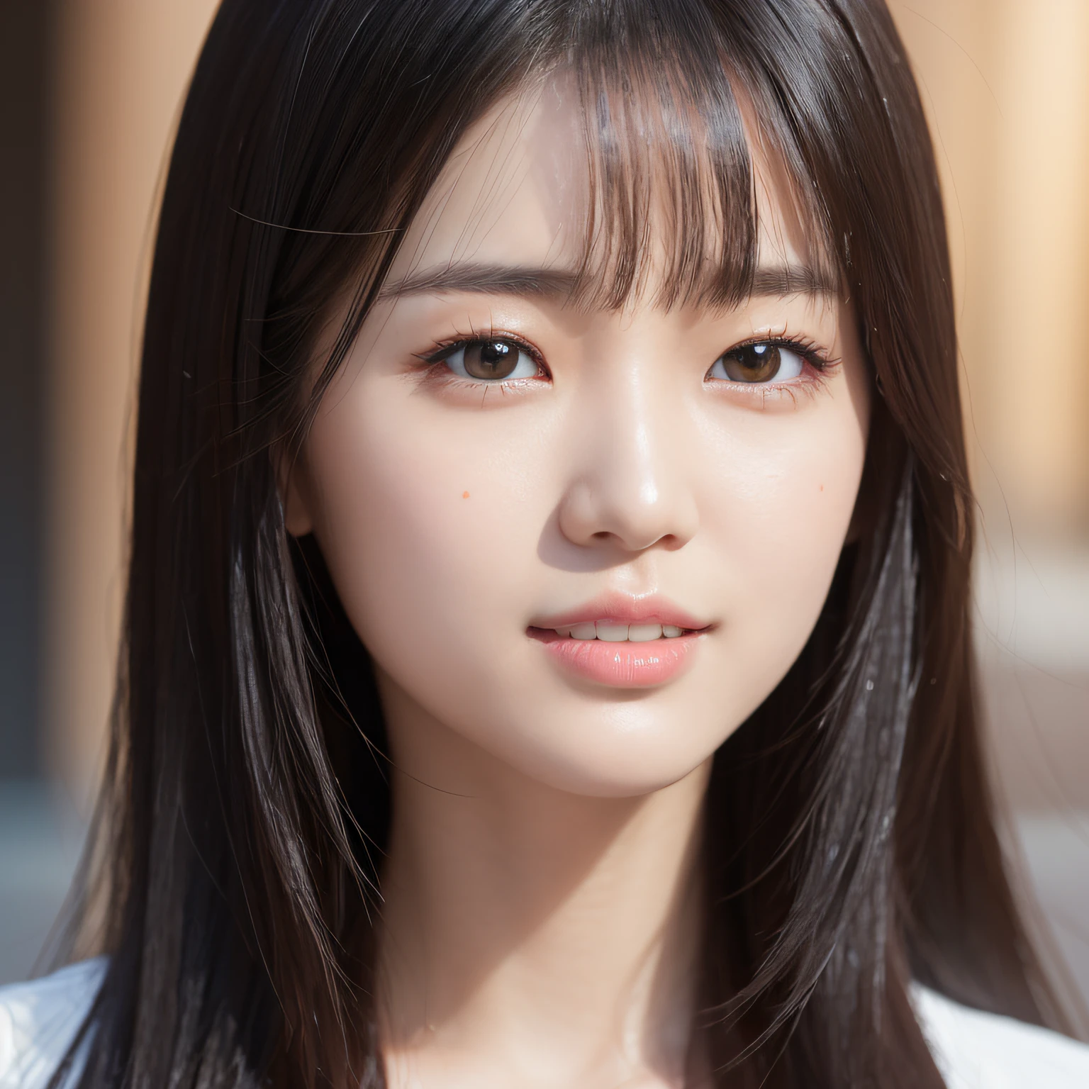 (full body shot:0.3), (Korean:1.1), (Japanese:1.3), 1 girl, city, long black hair, show background, 35 years old, wearing stylish clothes, masterpiece, 8K, (Realistic, Photorealistic:1.27), (highly detailed skin:1.2), Ultra-high resolution, (lenz 50mm), (Looking to viewer:1.7), (Natural lighting:1.3), seductive smile, (fine face detail:1.3), (Fine Eyes detail: 1.2), (Clear Face), (Detailed Face Description), (Detailed Hand Description), Extreme Light and Shadow, Shiny Skin,