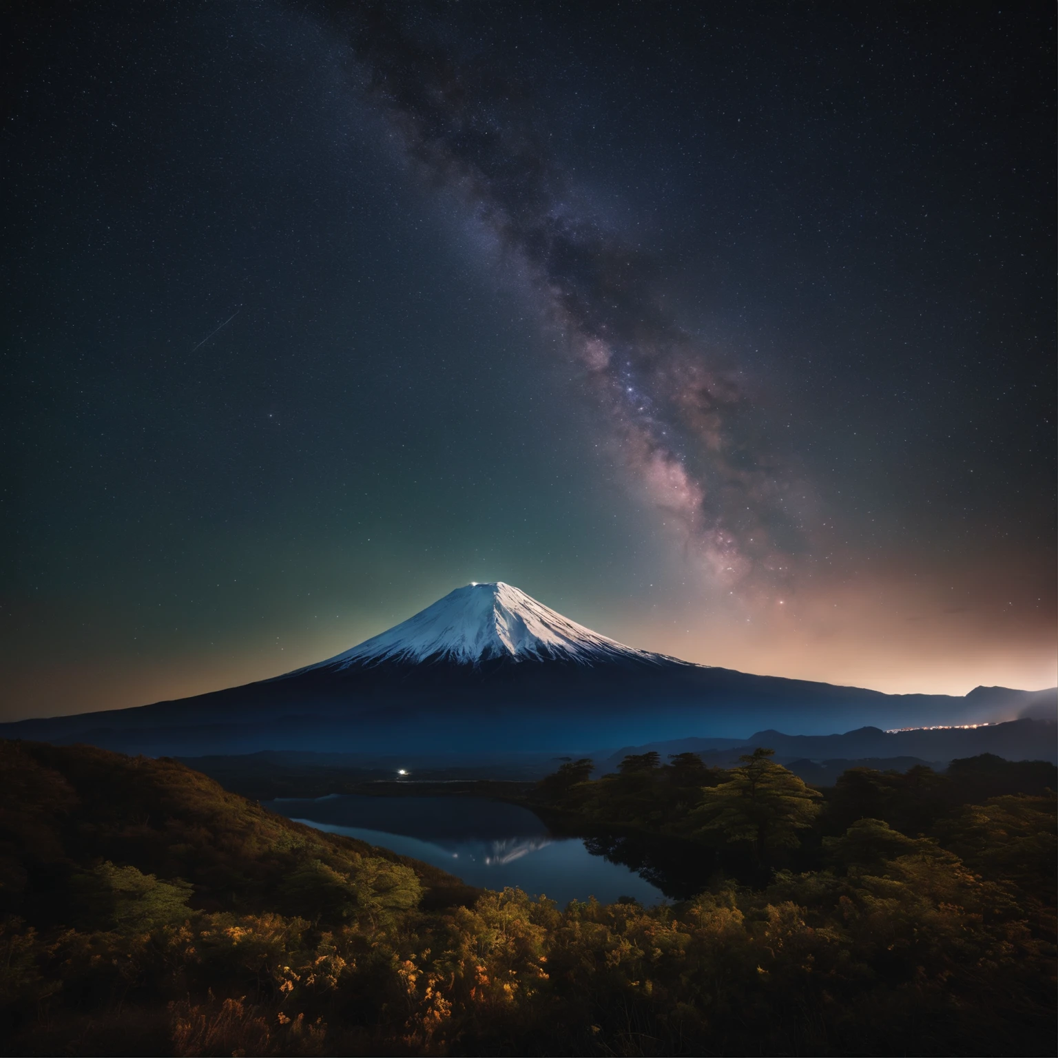 Master Parts、Superior Quality、superior image quality、The 8k quality、Beautiful pictures of the starry sky、magnifica、Arched Milky Way、mont.Fuji